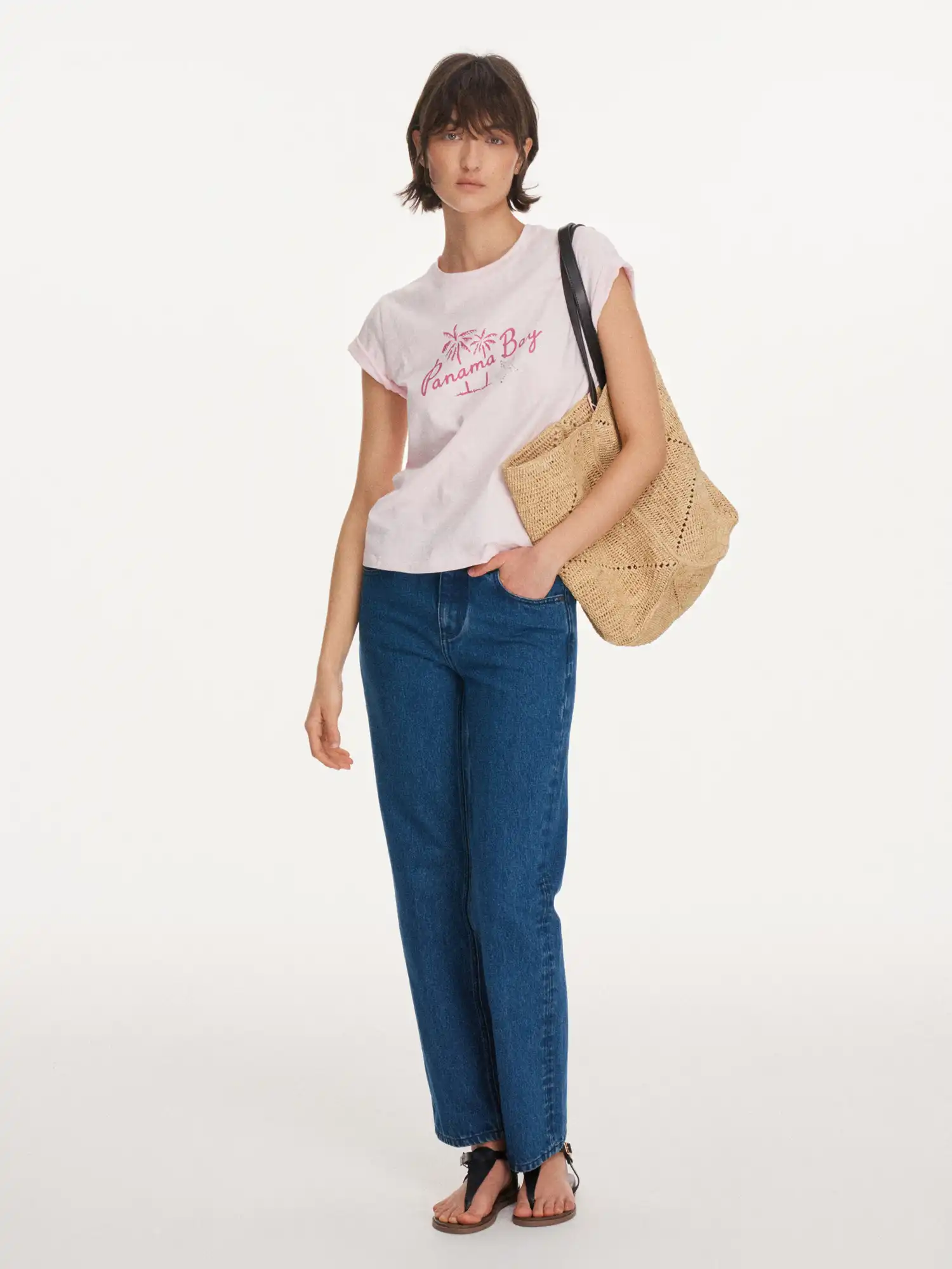 Panama Bay Vintage Cotton Graphic Baby Tee - Image 2