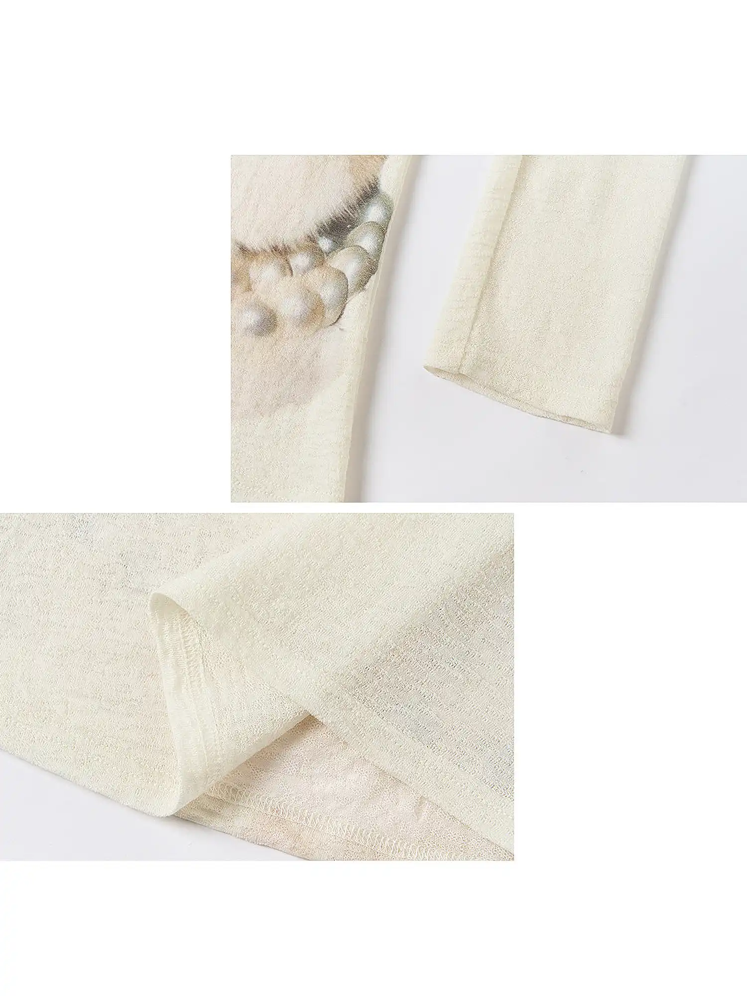 Pearl Cat Henley Long Sleeve Knit Top - Image 12