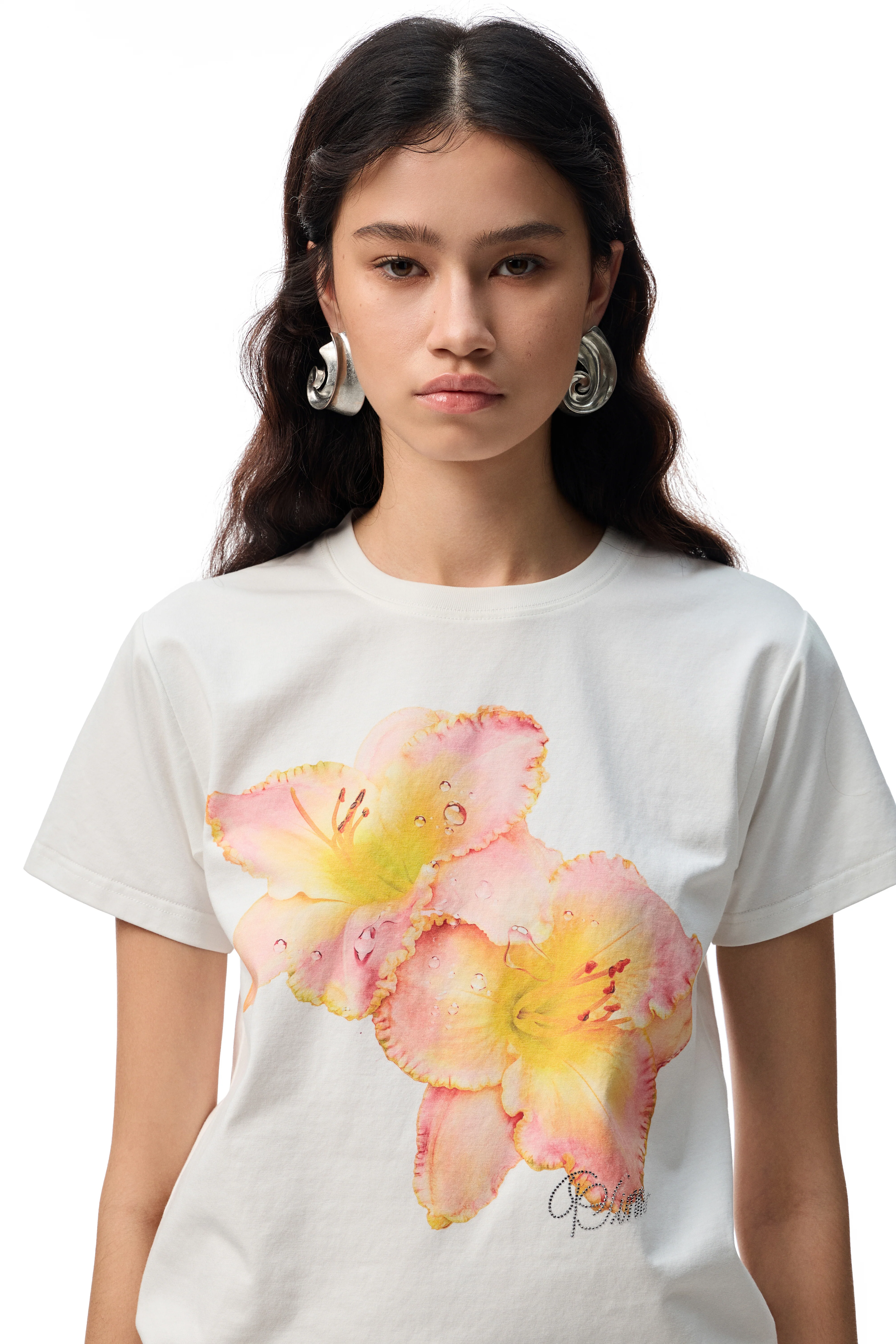 Petal Tide Graphic Loose Tee - Image 2