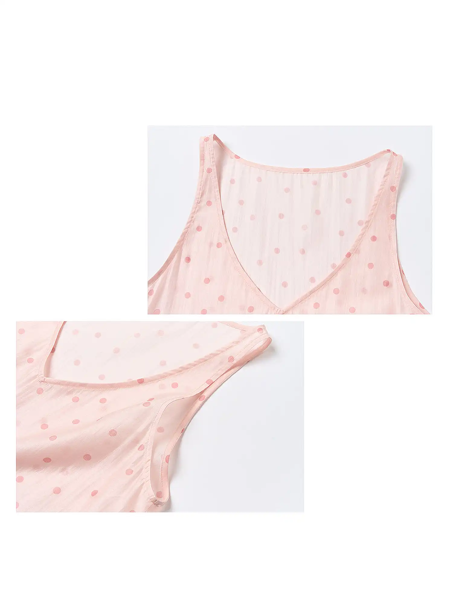 Pink Polka Dot Balletcore Tiered Cami Top - Image 8