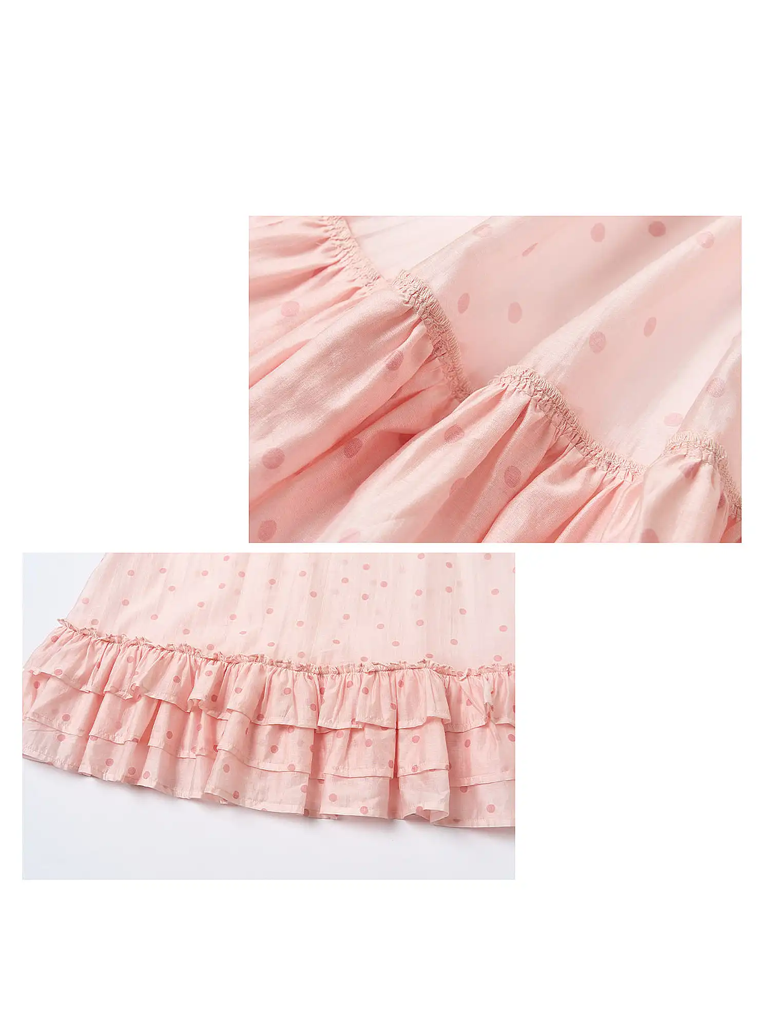 Pink Polka Dot Balletcore Tiered Cami Top - Image 9