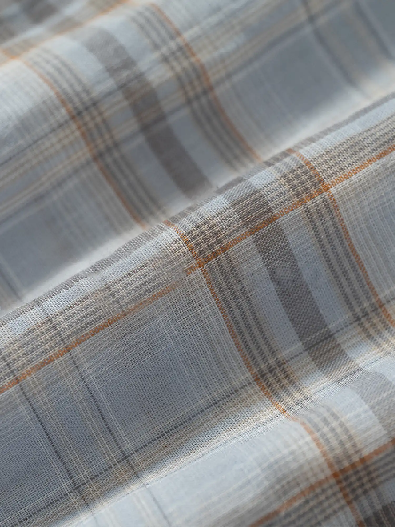 Plaid Tie Waist Long sleeves Shirt - Image 12