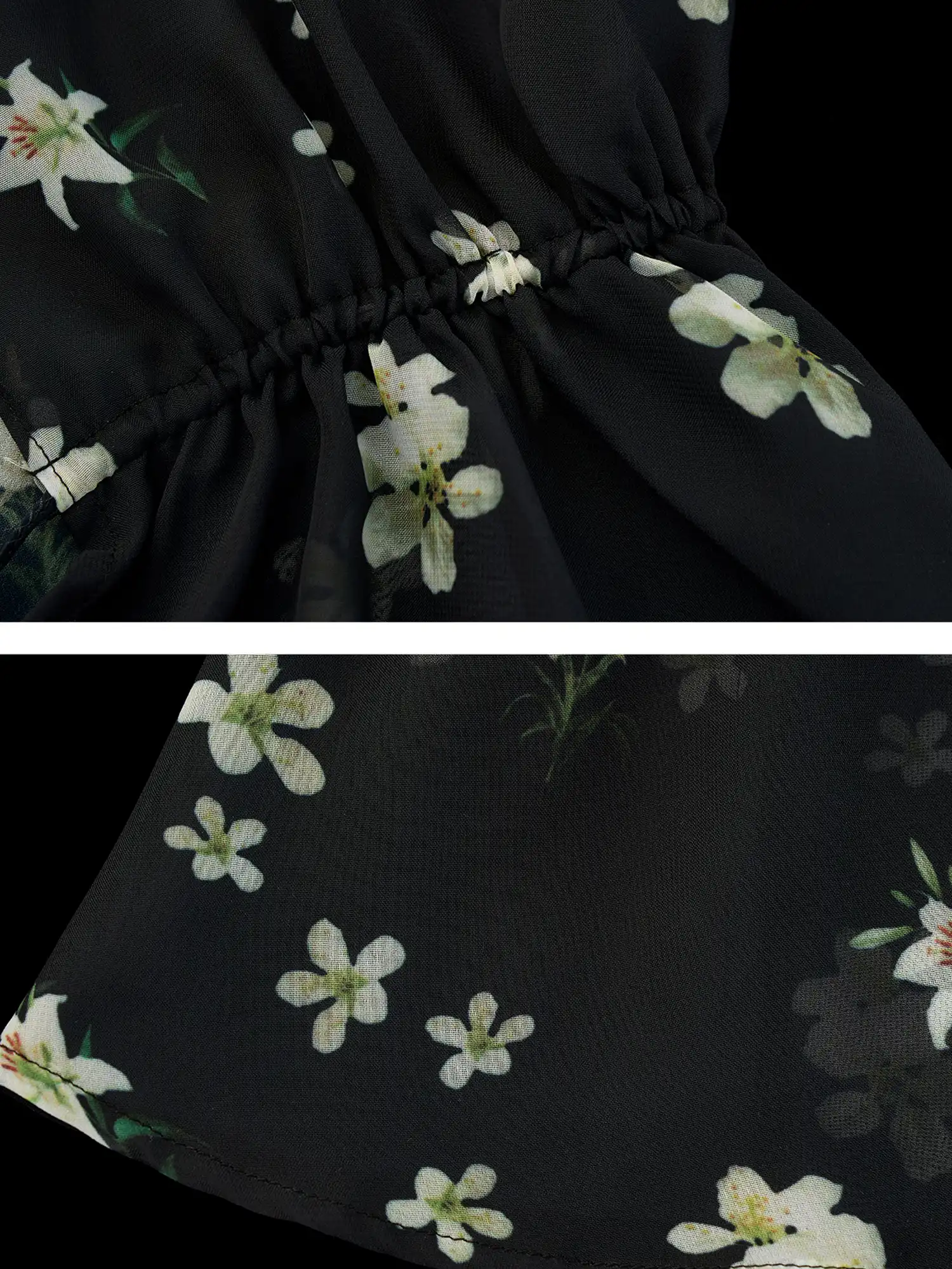 Plunging V-Neck Chiffon Halter Top - Image 6
