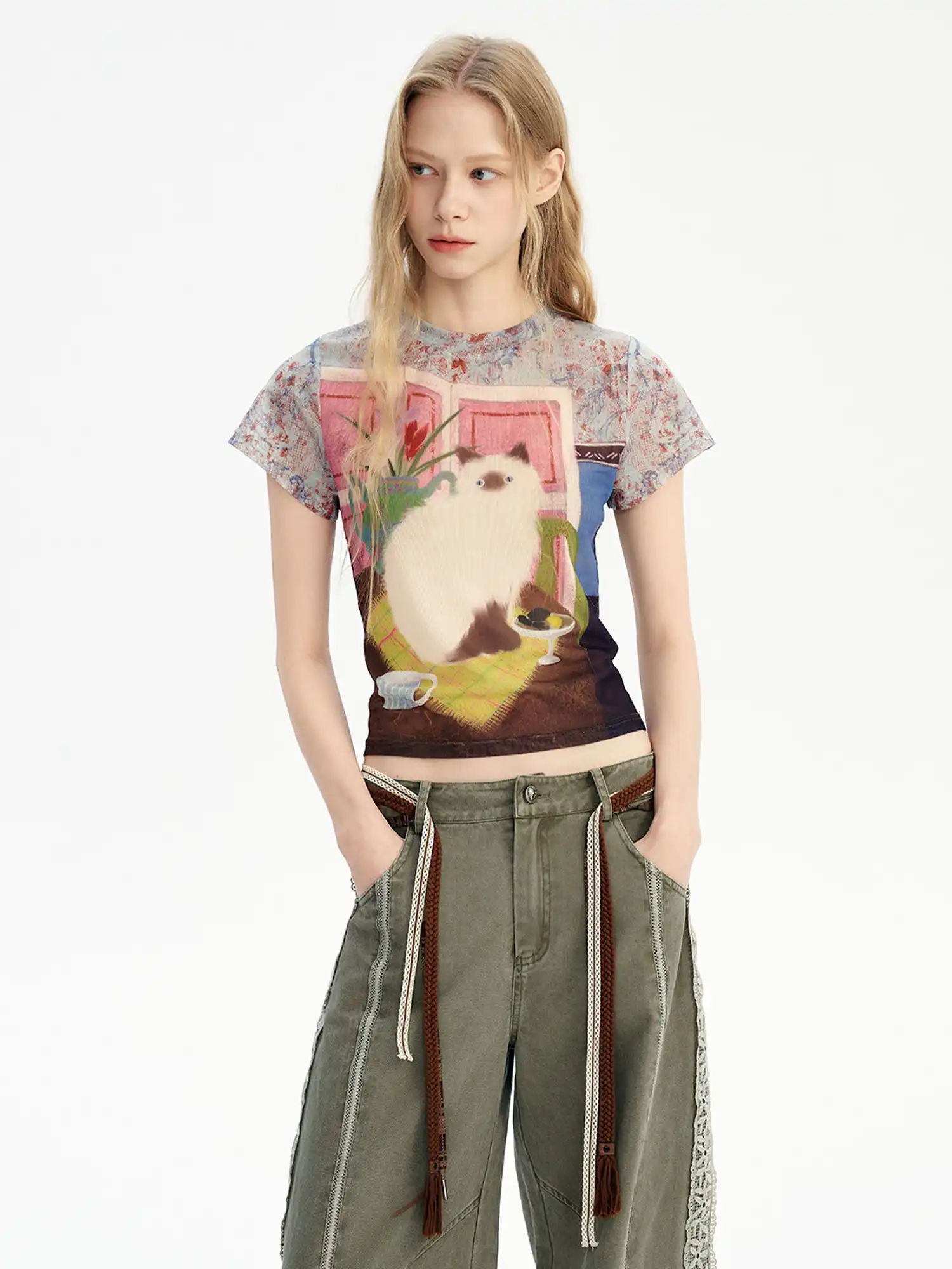 Ragdoll Cat Crew Neck Short-Sleeve T-Shirt - Image 4