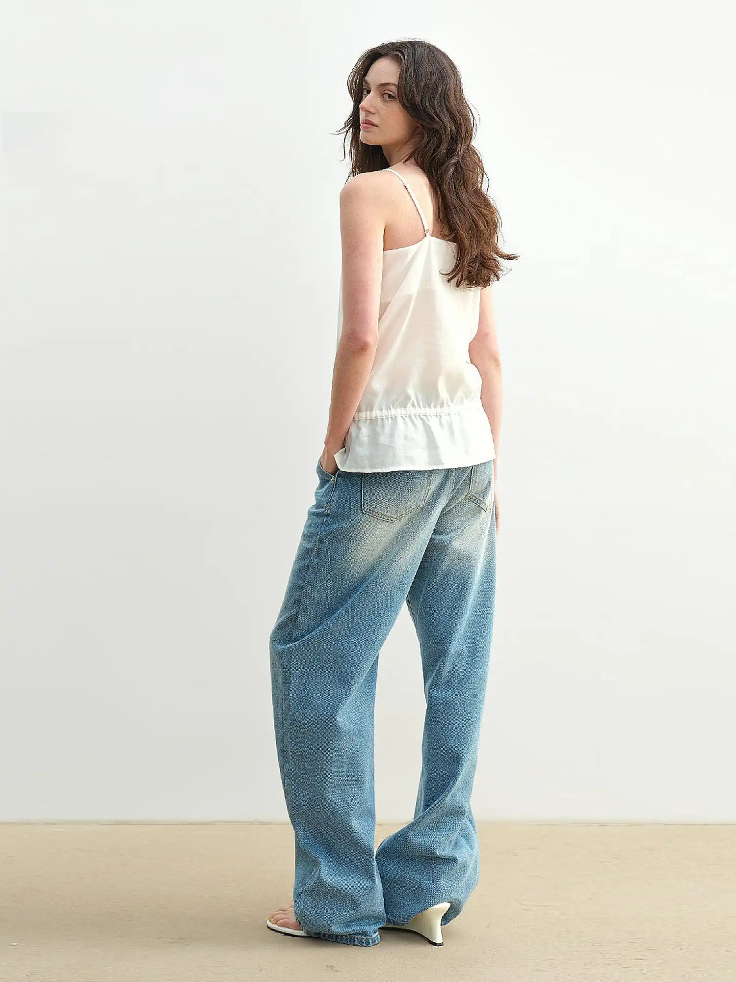 Ruffle Bib Drawstring Tank Top - Image 5