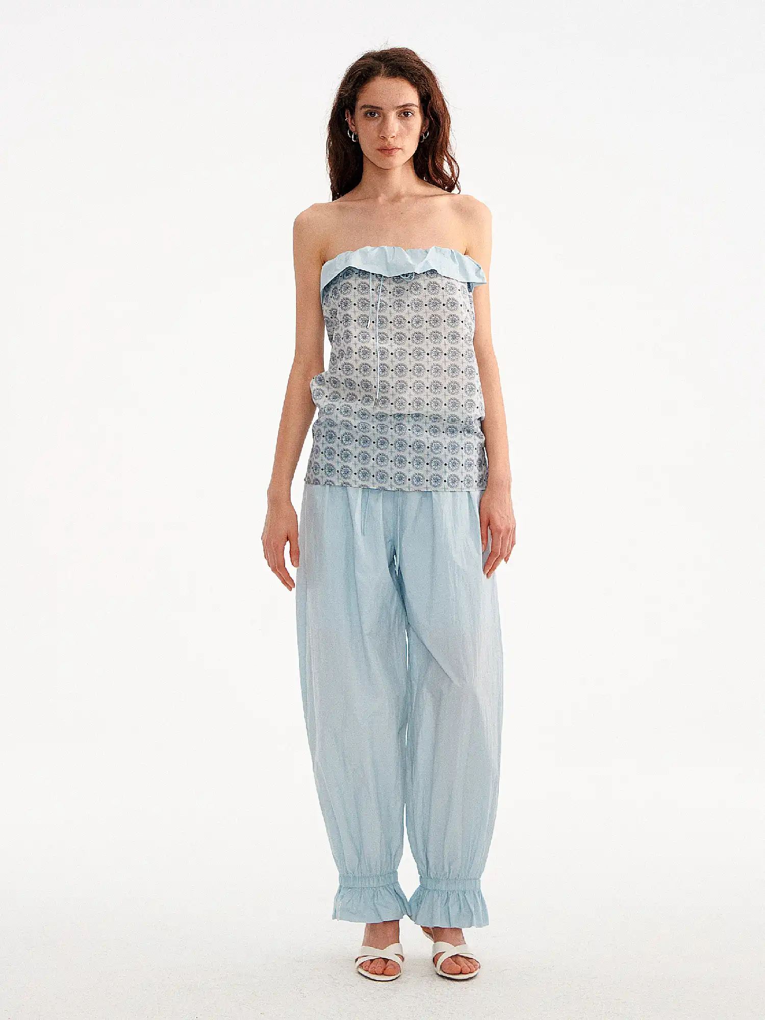 Ruffle Sweetheart Floral Foldover Tube Top - Image 4