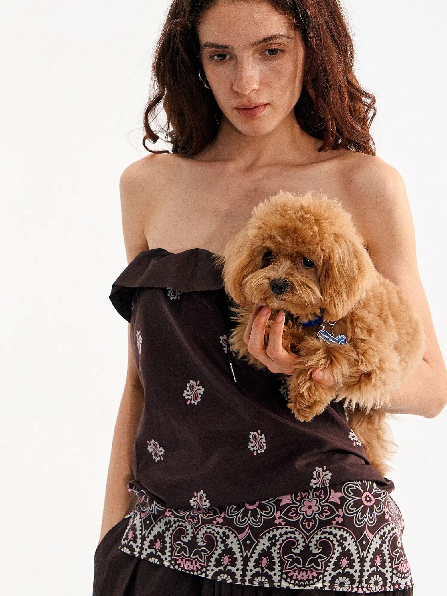 Ruffle Sweetheart Floral Foldover Tube Top - Image 8