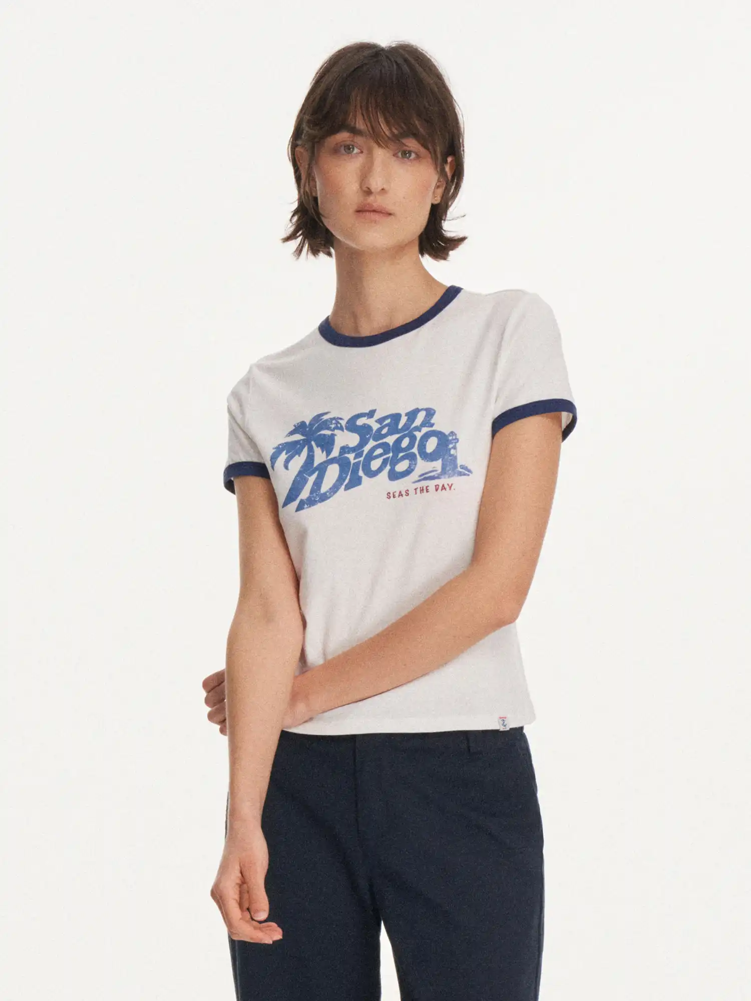 San Diego Vintage Ringer Graphic Tee