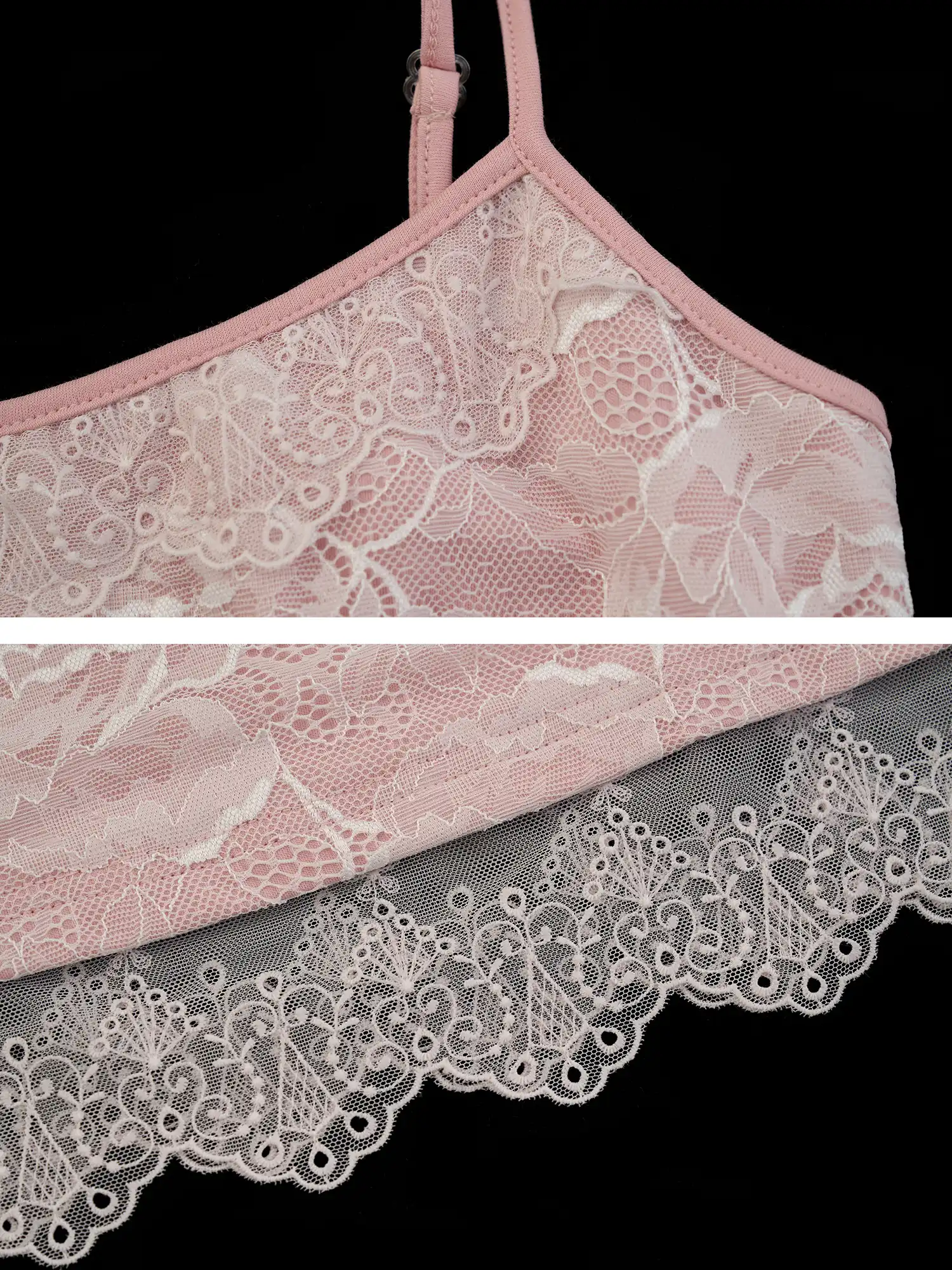 Scalloped Floral Lace Camisole Tank Top - Image 6