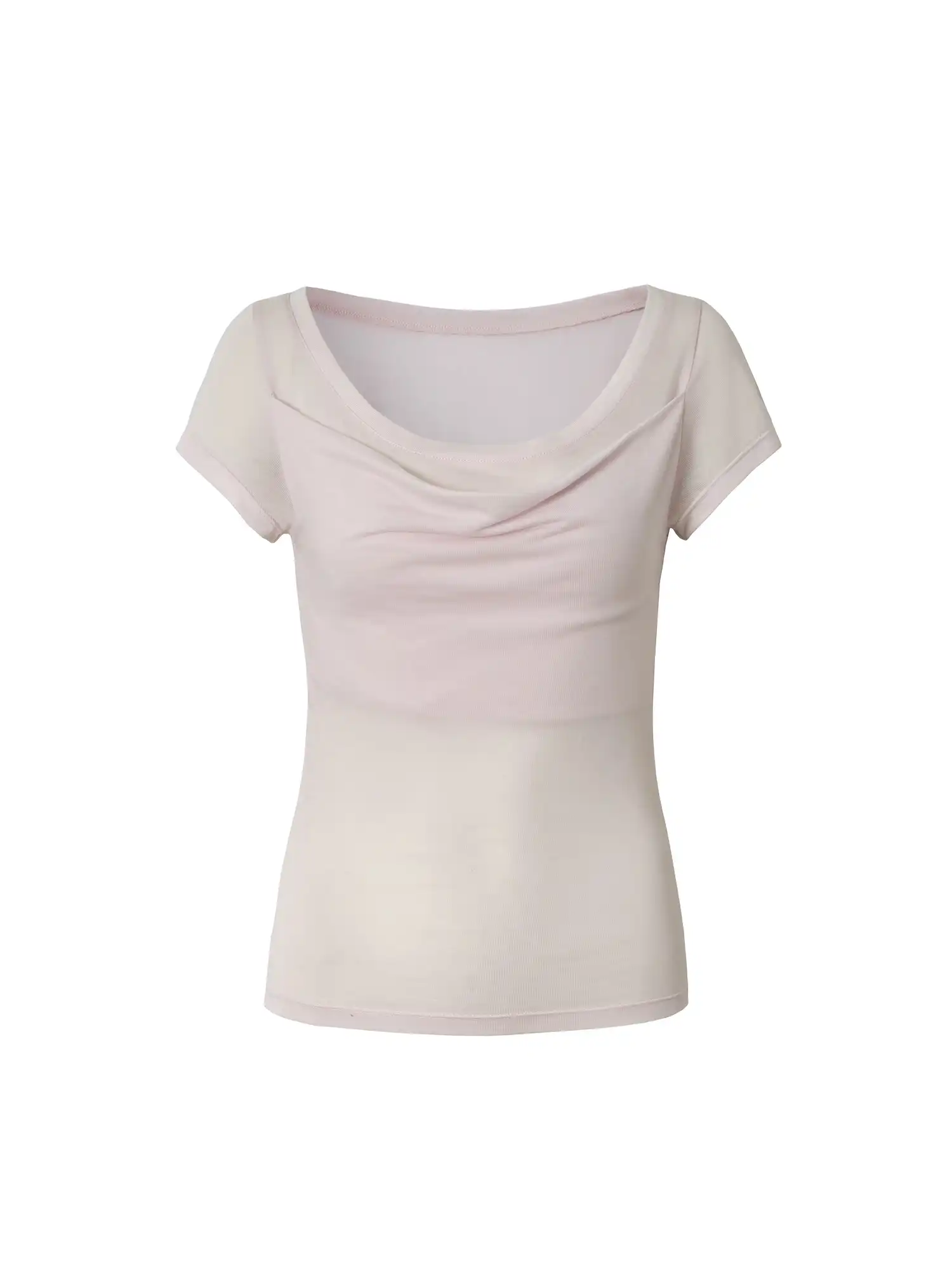 Sheer Layered Cowl Neck Top - Image 8