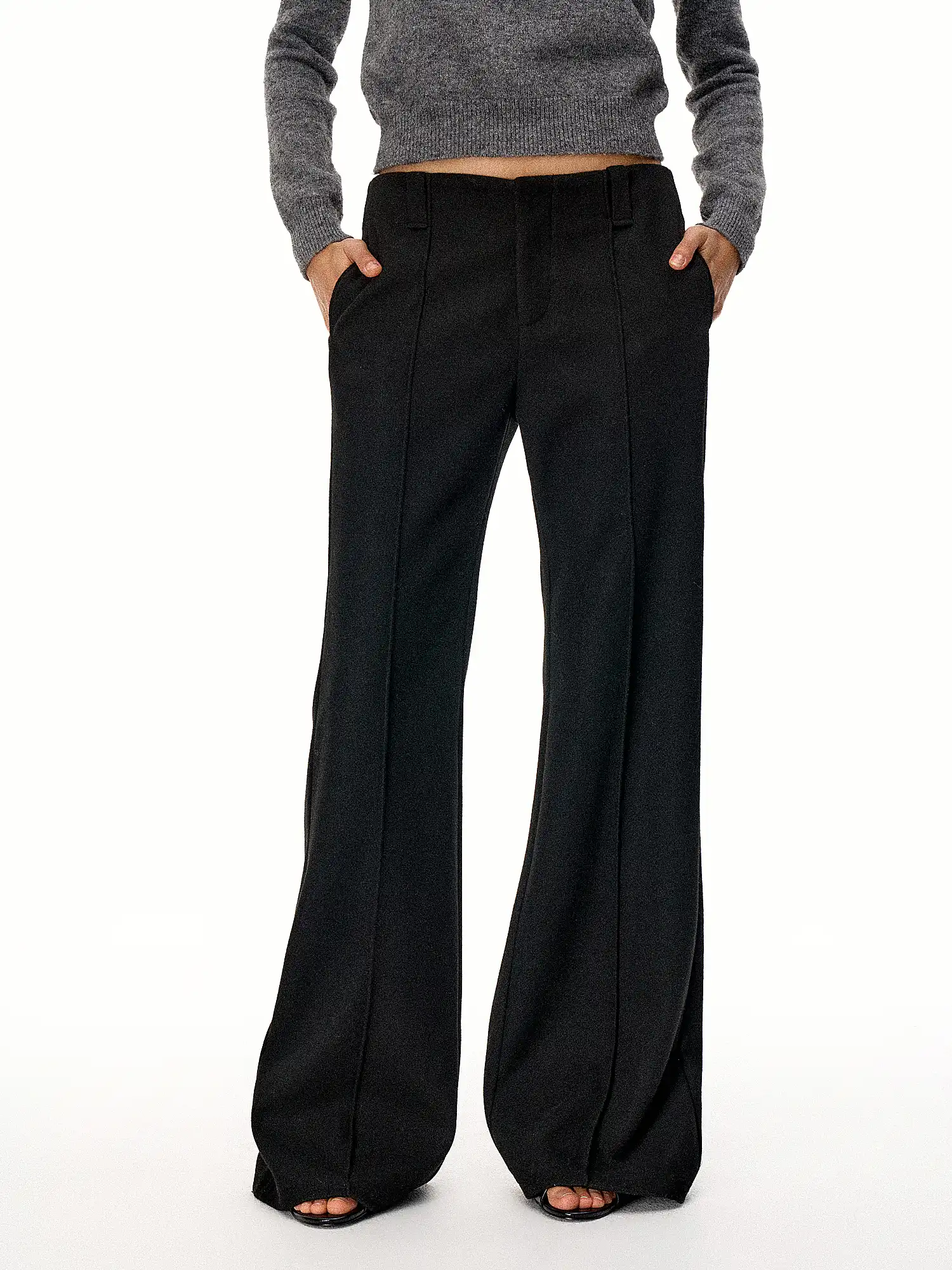 Slightly Flared Casual Suit Trousers - Image 7