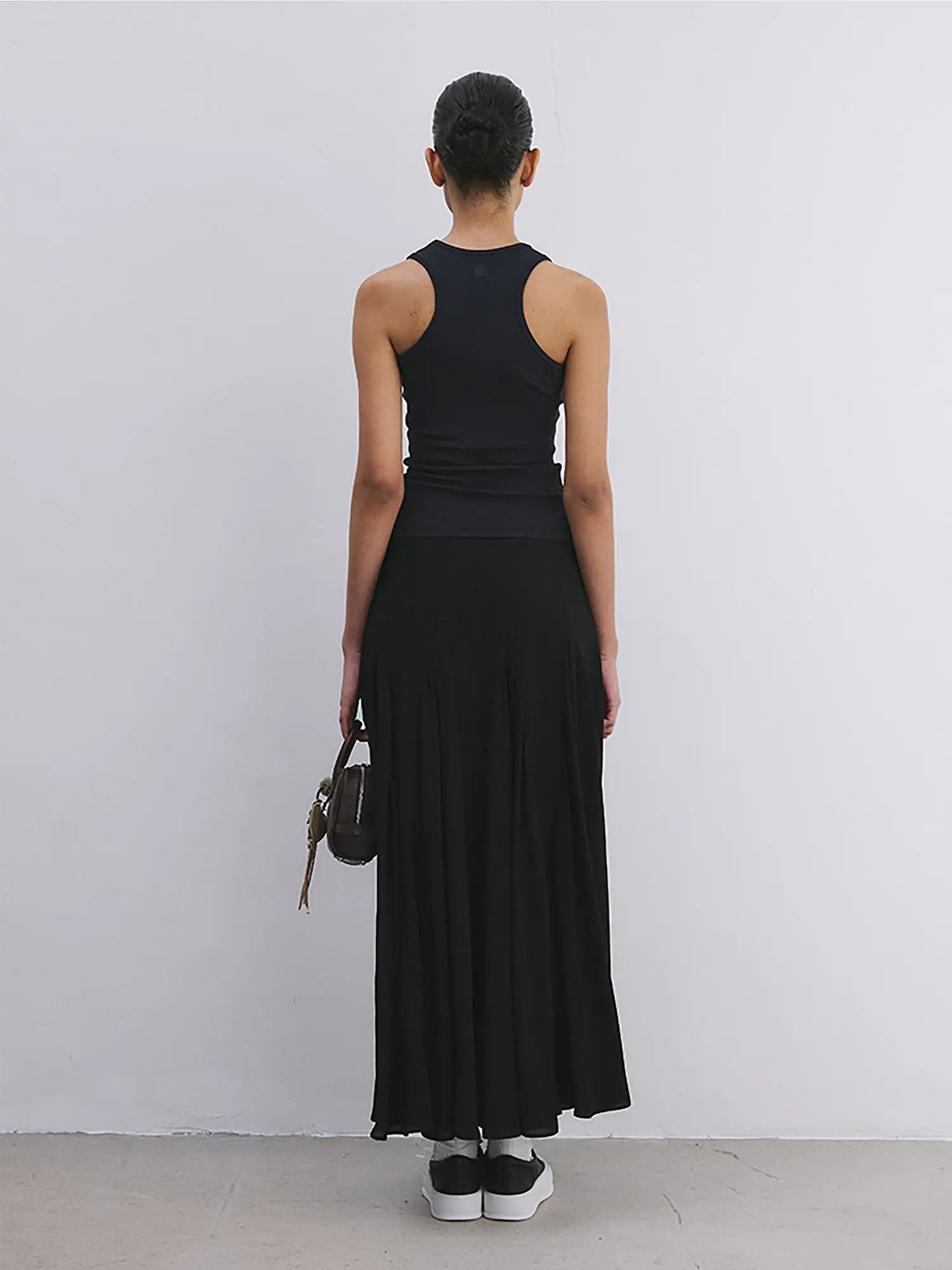 Balletcore Plaid Sheer Midi Skirt - Image 10