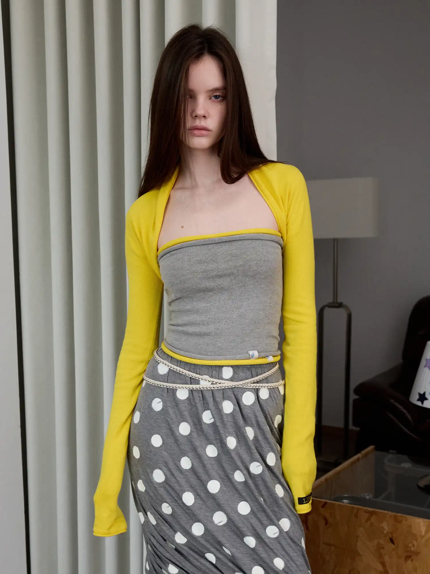 Solid Color Knit Cardigan