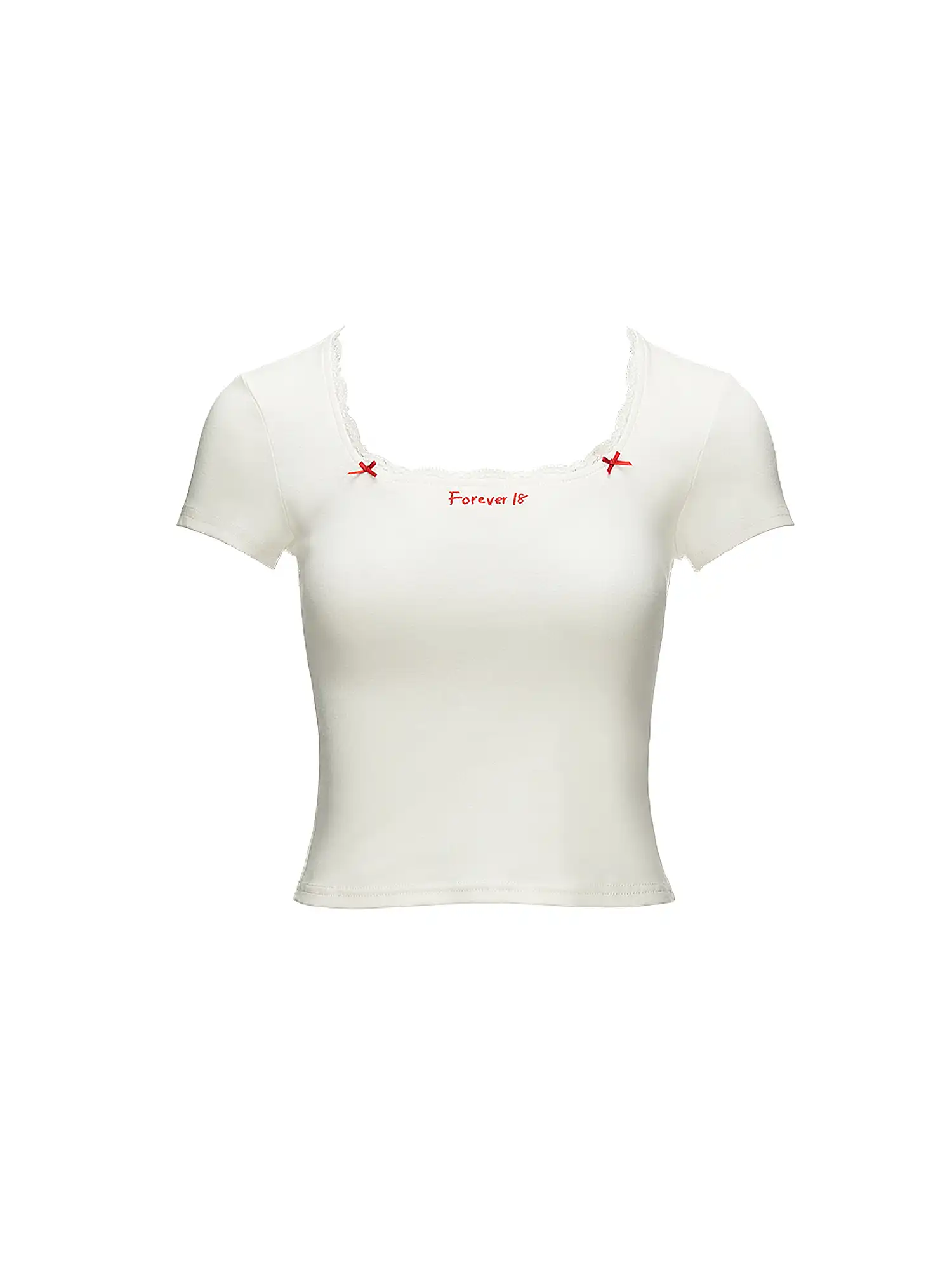 Sportique Basic Crop Square Neck Top - Image 2
