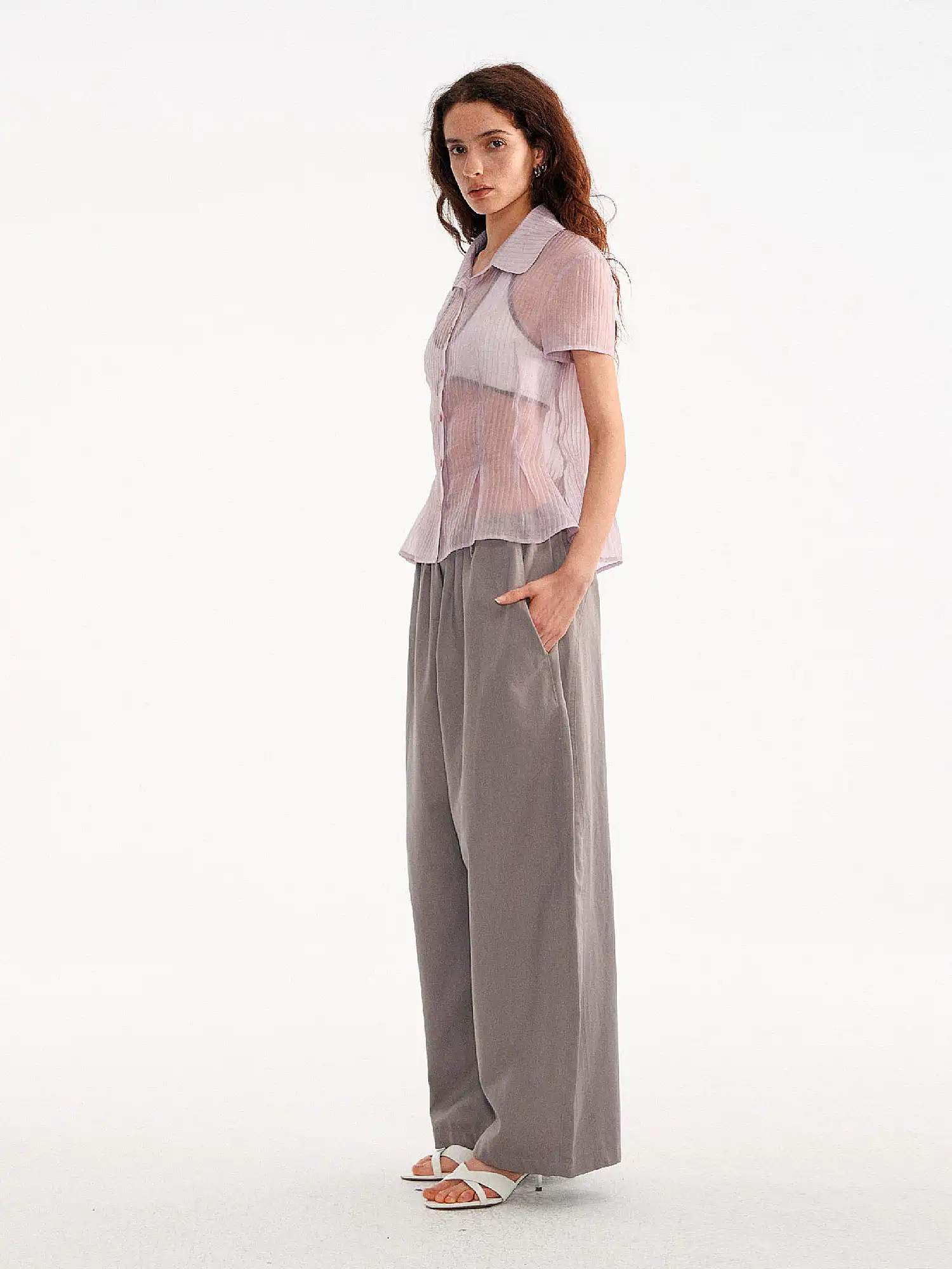 Tencel-Cotton Pleated Barrel Pants - Image 6