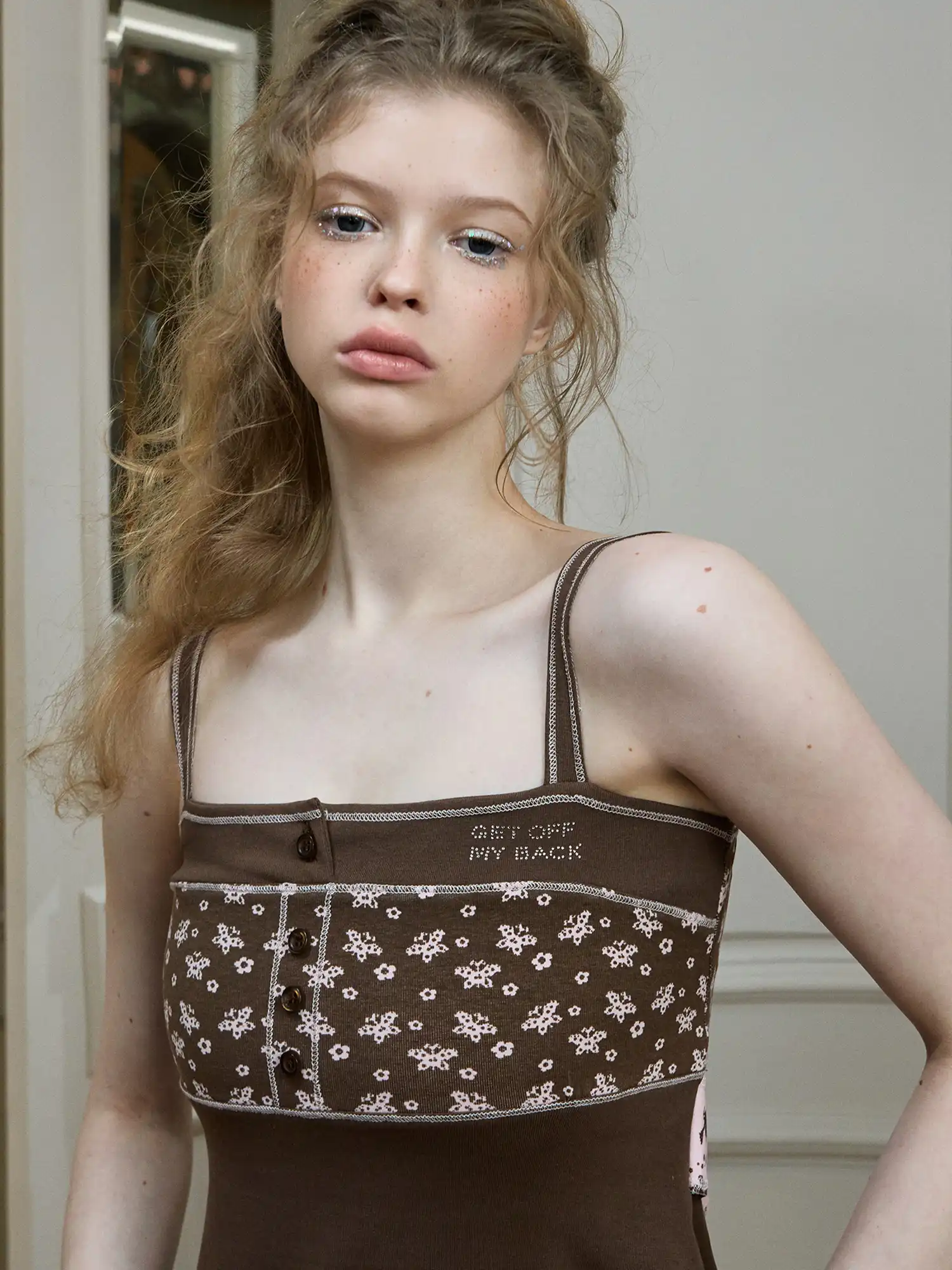 Tie Back Floral Babydoll Tank Top - Image 7