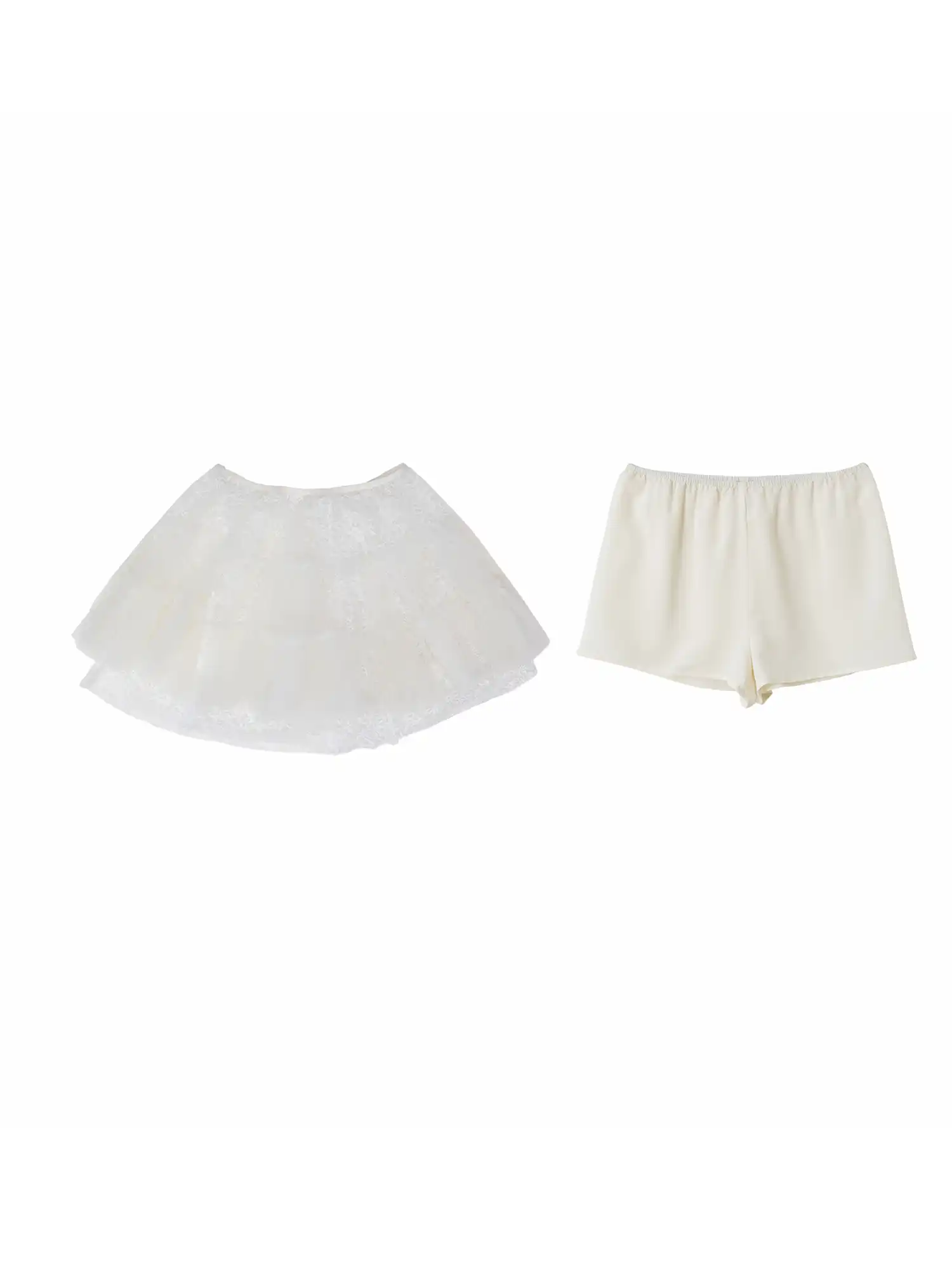 Tiered Tulle Lace Ruffle Mini Skirt - Image 8