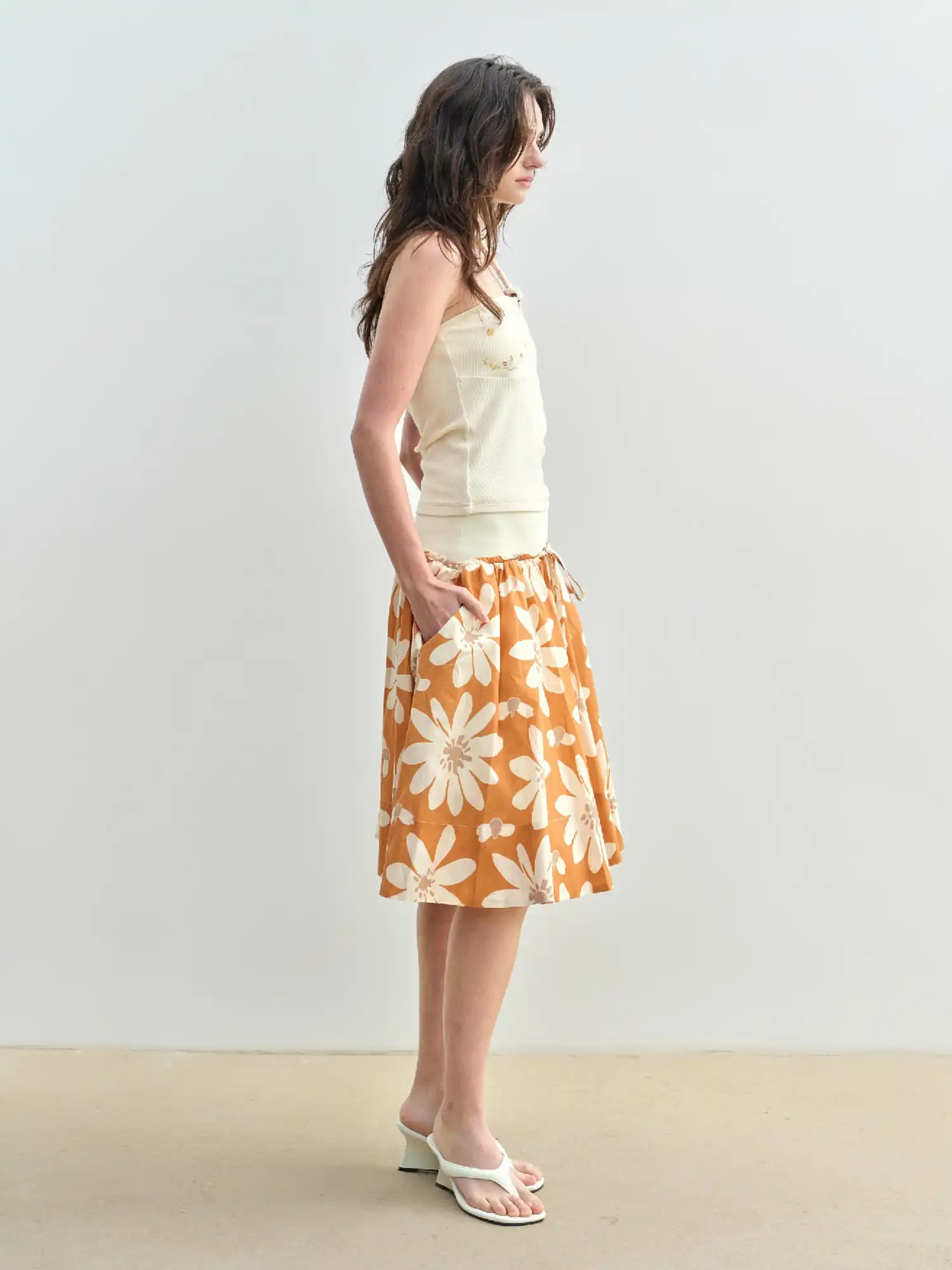 Tropical Floral High Waisted Mini Skirt - Image 11