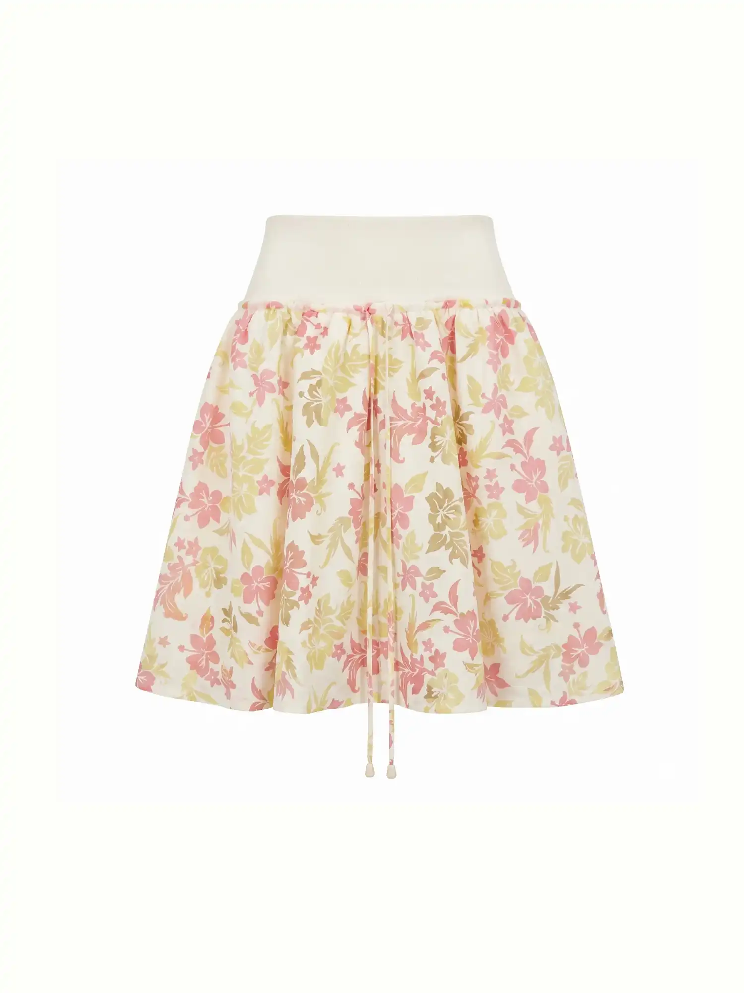 Tropical Floral High Waisted Mini Skirt - Image 2