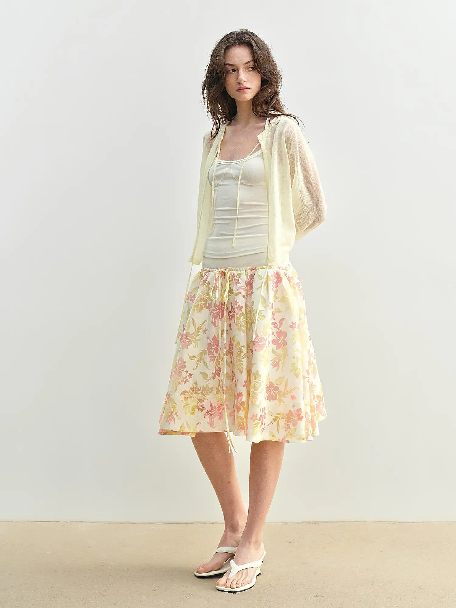 Tropical Floral High Waisted Mini Skirt - Image 4
