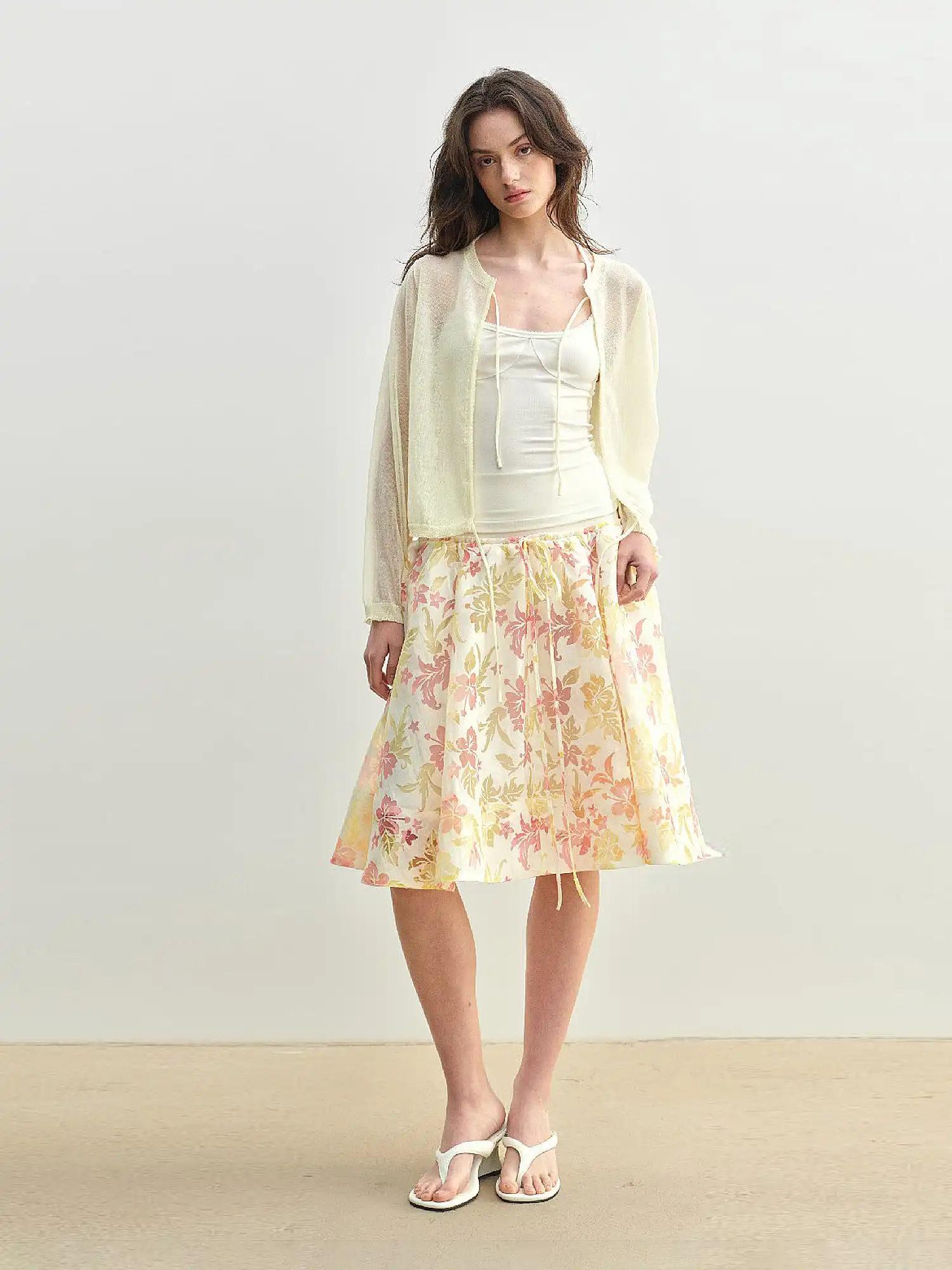 Tropical Floral High Waisted Mini Skirt - Image 5