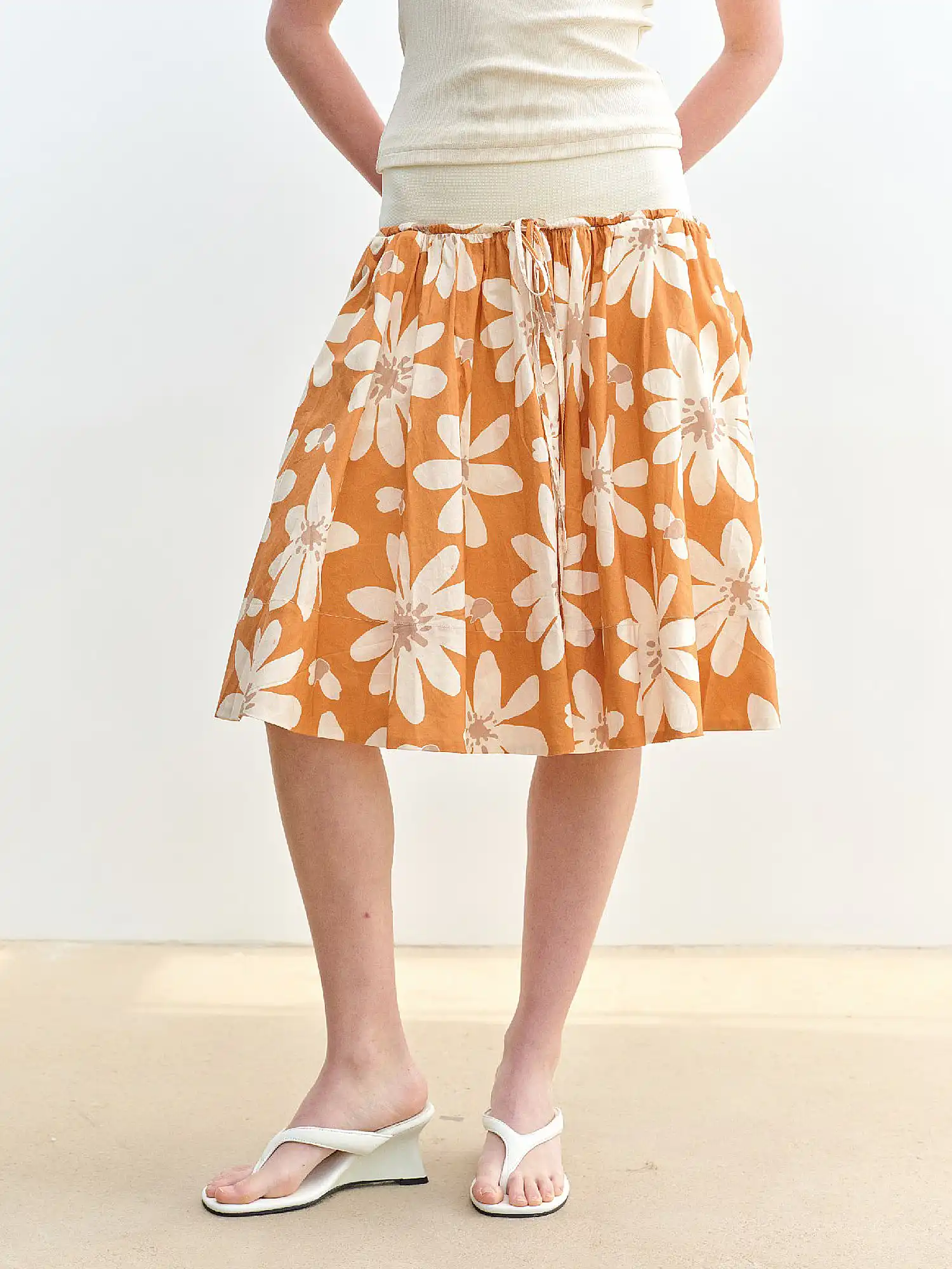 Tropical Floral High Waisted Mini Skirt - Image 7