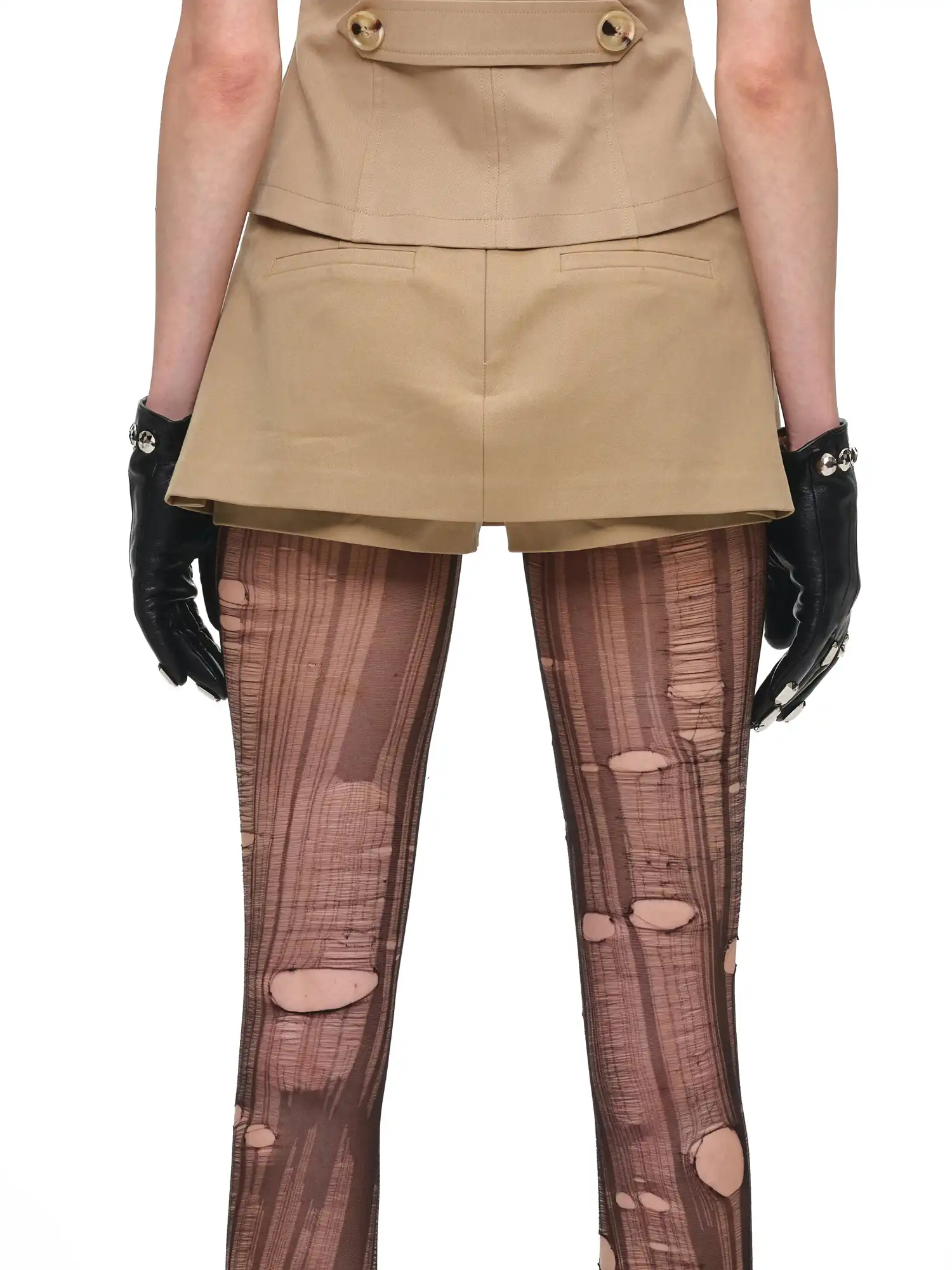 Twill Low Rise Trench Mini Skirt - Image 4