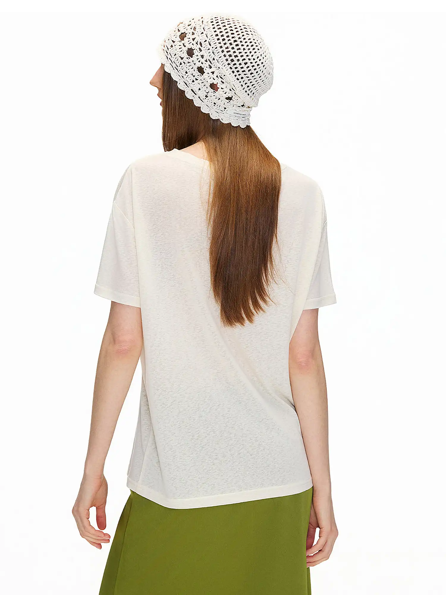 Vintage Cat Lyocell Linen Tee - Image 3