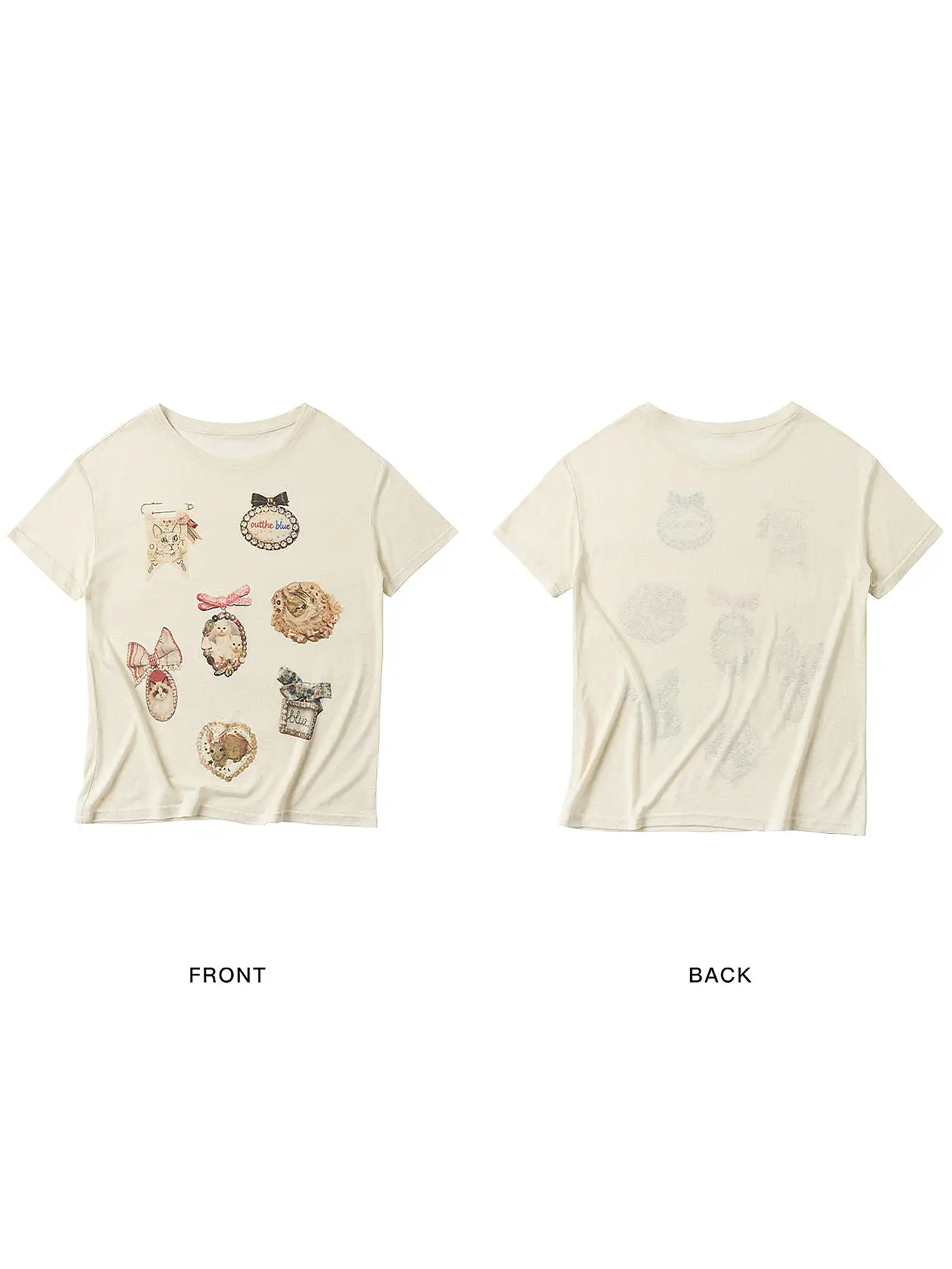 Vintage Cat Lyocell Linen Tee - Image 4