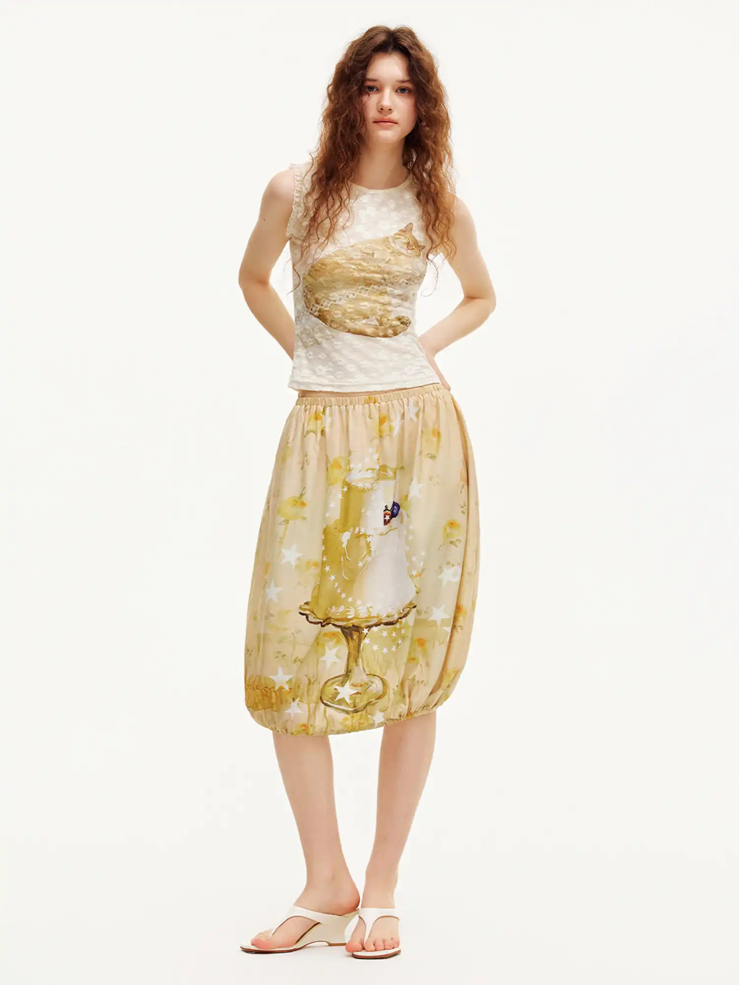 Vintage Drawstring Bubble Skirt - Image 5