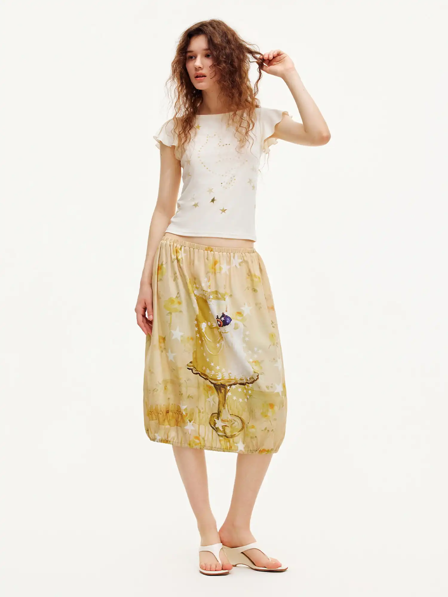 Vintage Drawstring Bubble Skirt - Image 6