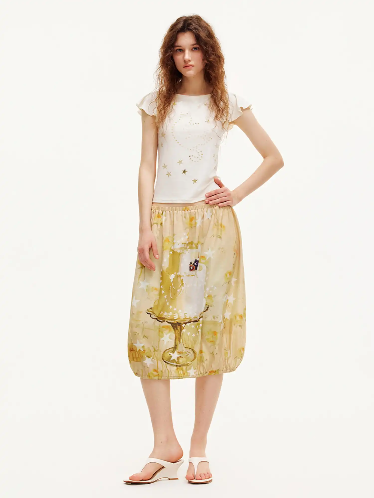 Vintage Drawstring Bubble Skirt - Image 7