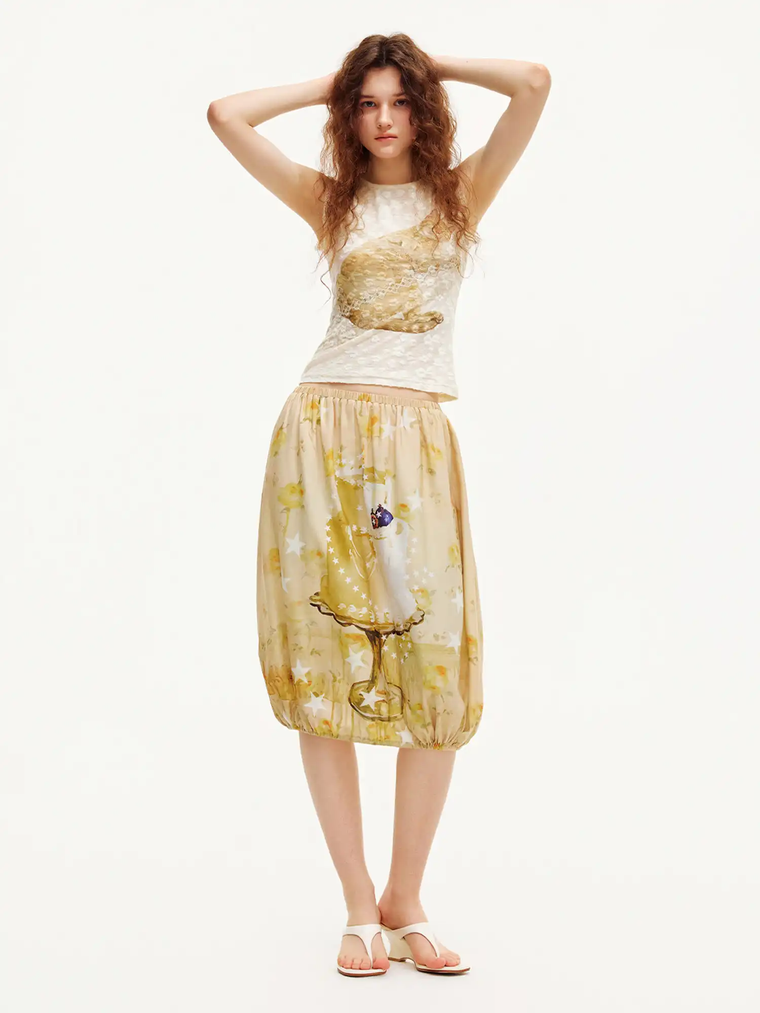 Vintage Drawstring Bubble Skirt - Image 8