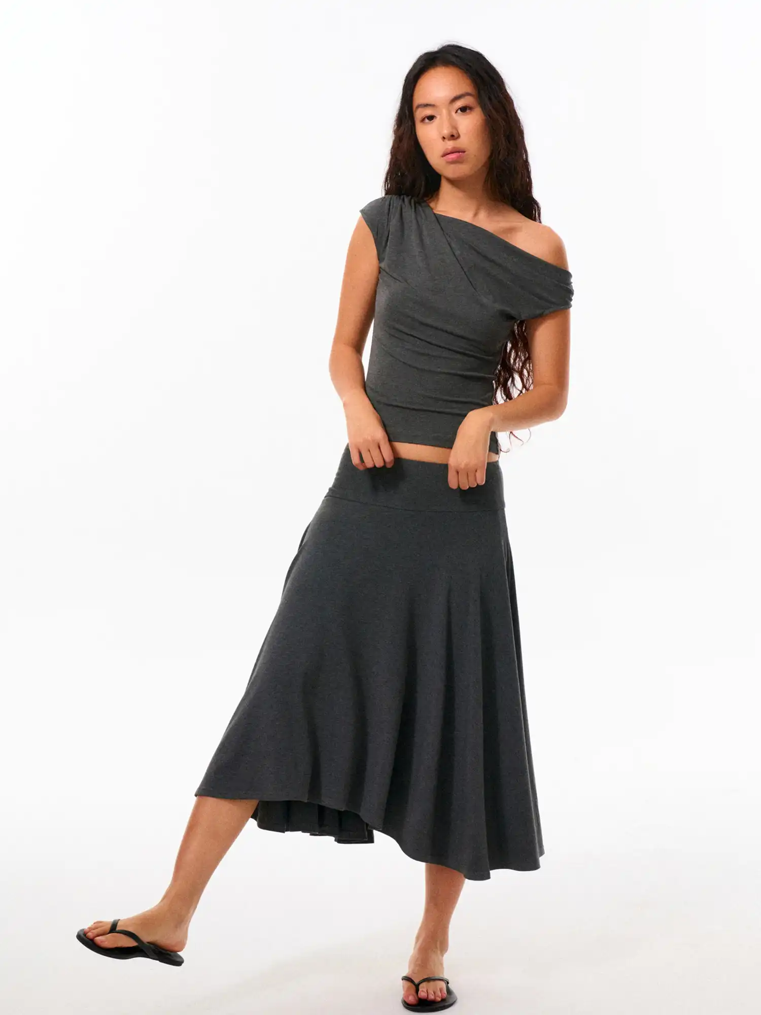 Waist-Cinching Off-Shoulder Top - Image 3