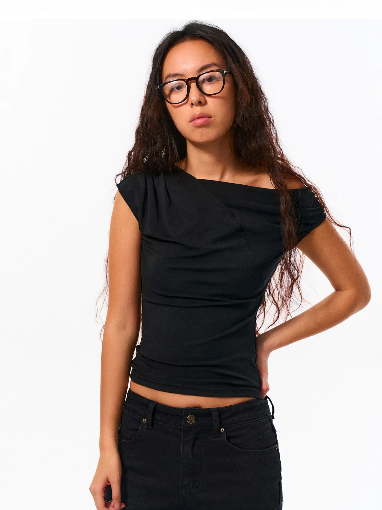 Waist-Cinching Off-Shoulder Top - Image 5