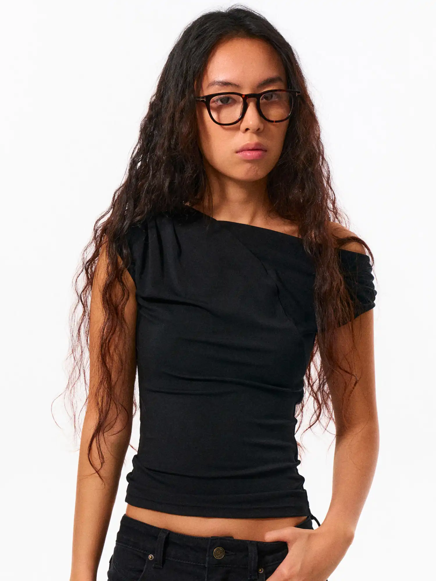 Waist-Cinching Off-Shoulder Top - Image 6