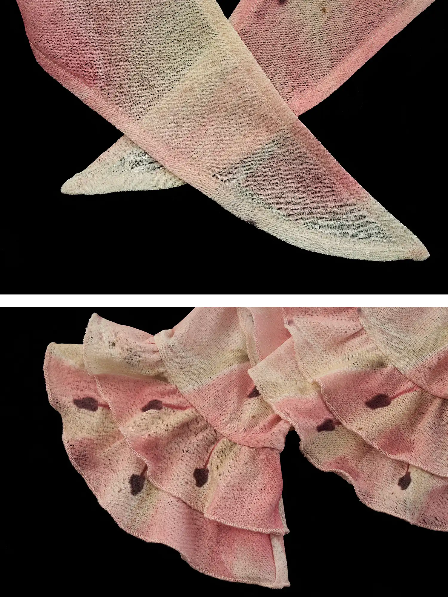 Watercolor Lily Wrap Crop Top - Image 6