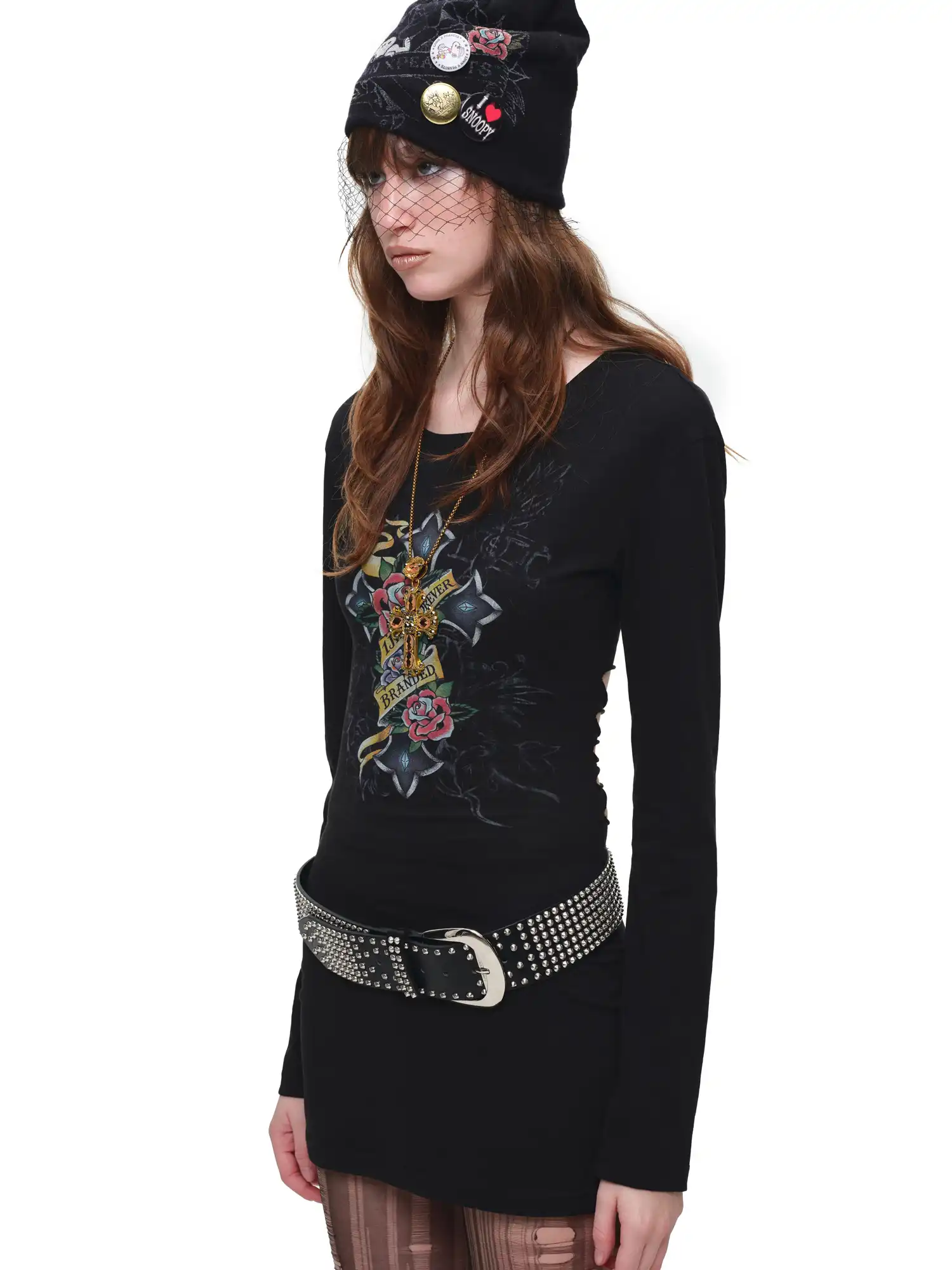 Y2K Long Sleeve Cut Out Back Top - Image 13
