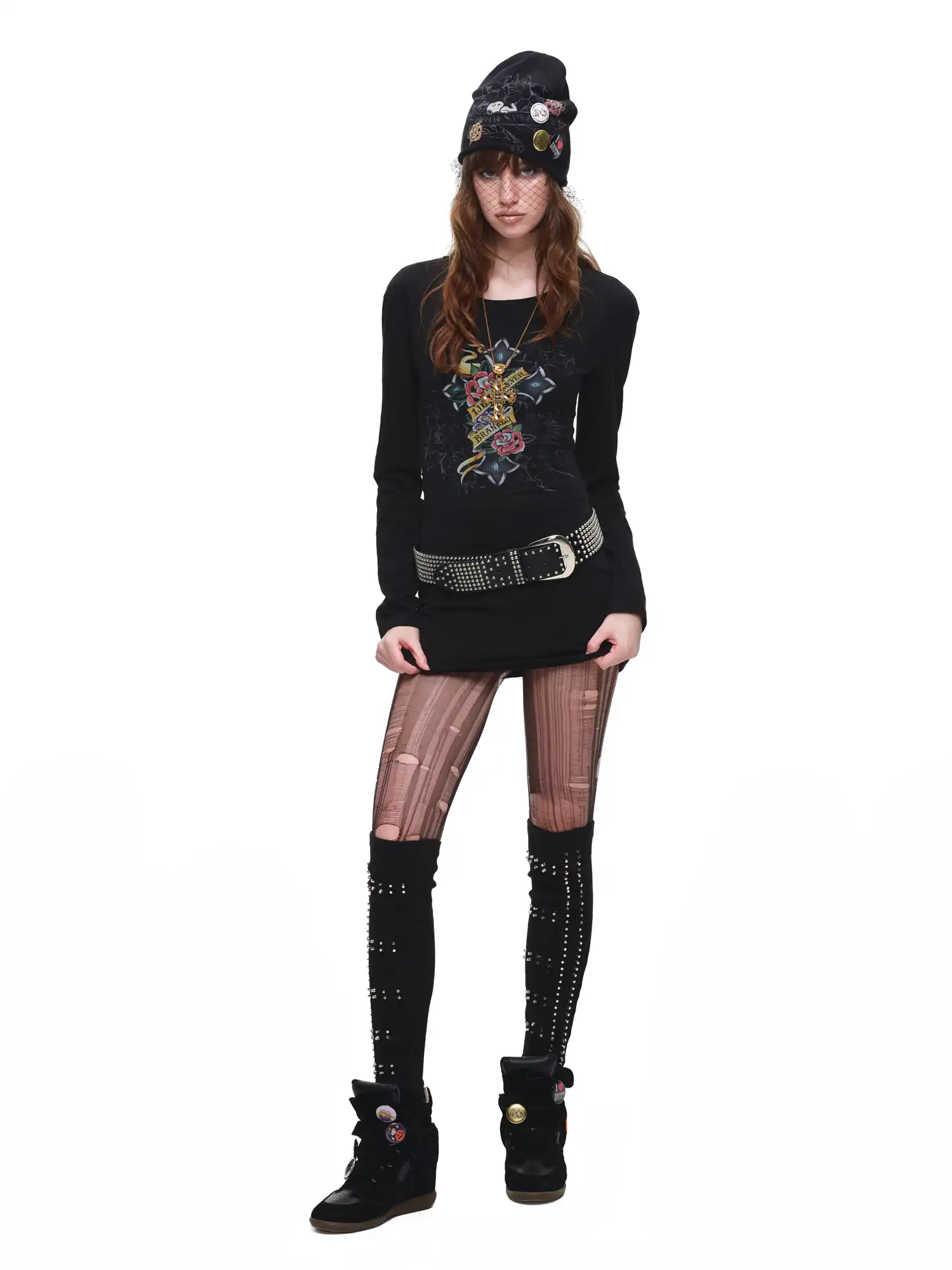 Y2K Long Sleeve Cut Out Back Top - Image 14