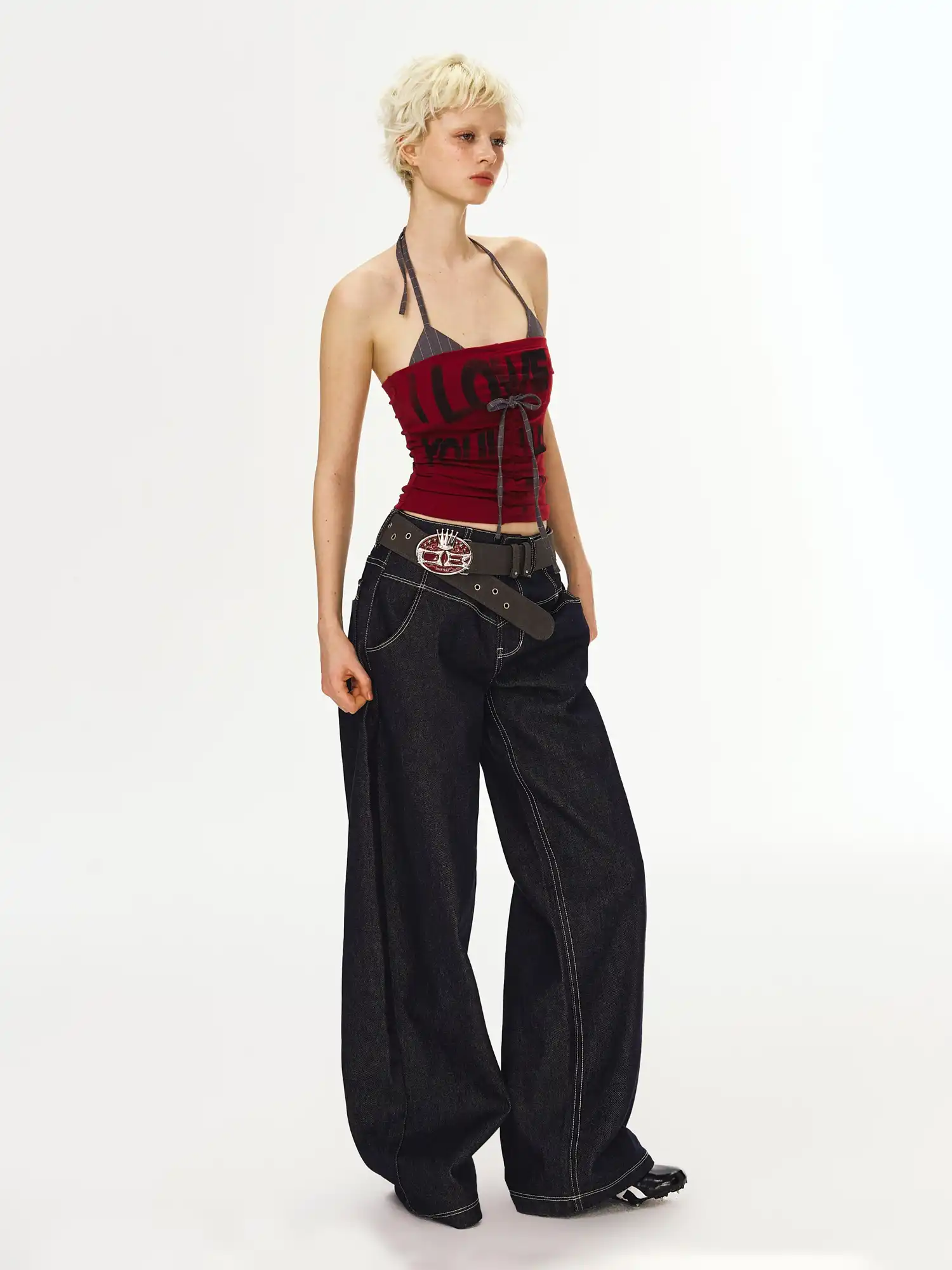 Y2K LOVE Print Cami Top - Image 5