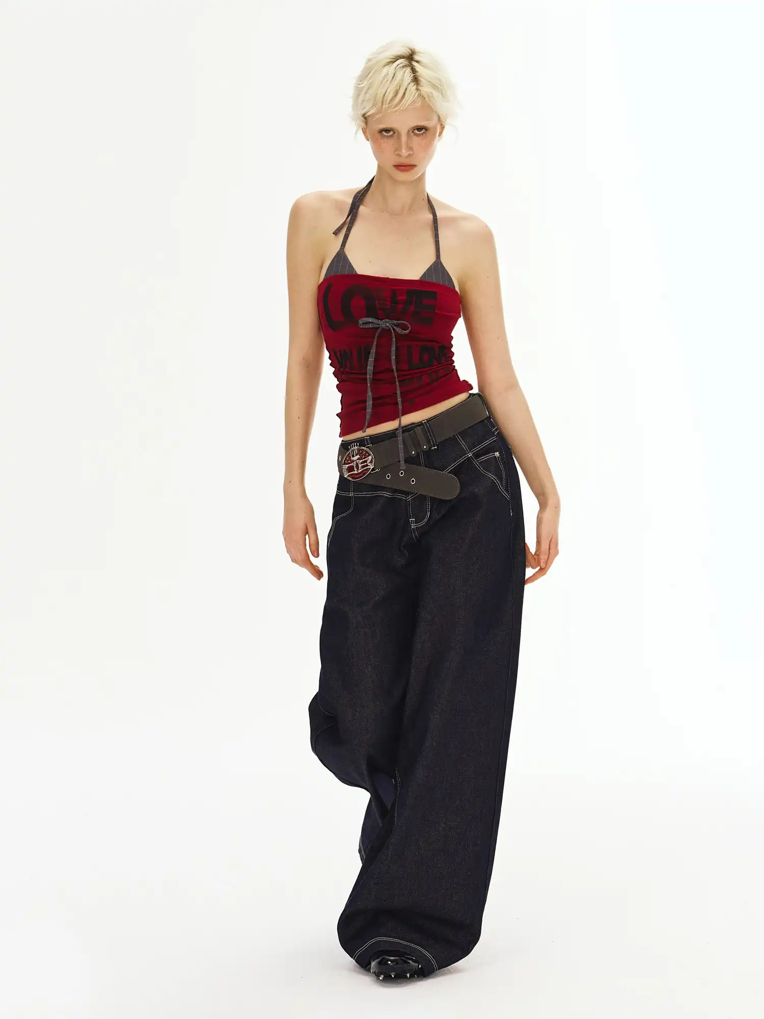 Y2K LOVE Print Cami Top - Image 7