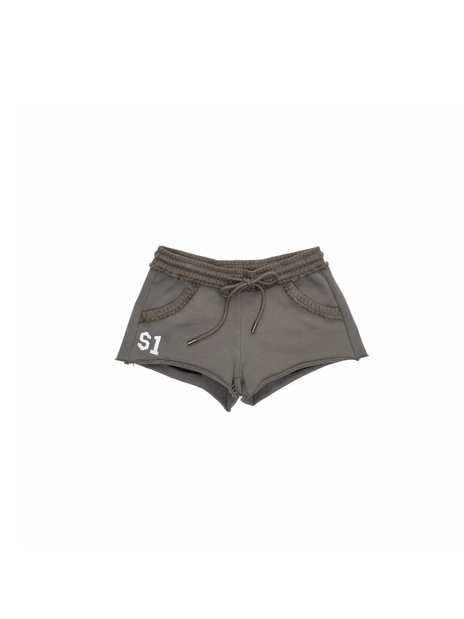 Y2K Low Rise Embroidered Camo Sweat Sexy Shorts - Image 6