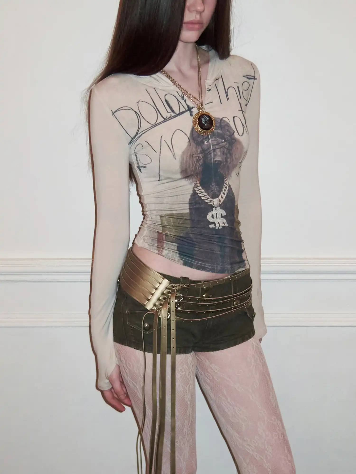 Y2k Multi Layer Rock Fringe Tassel Belt - Image 10