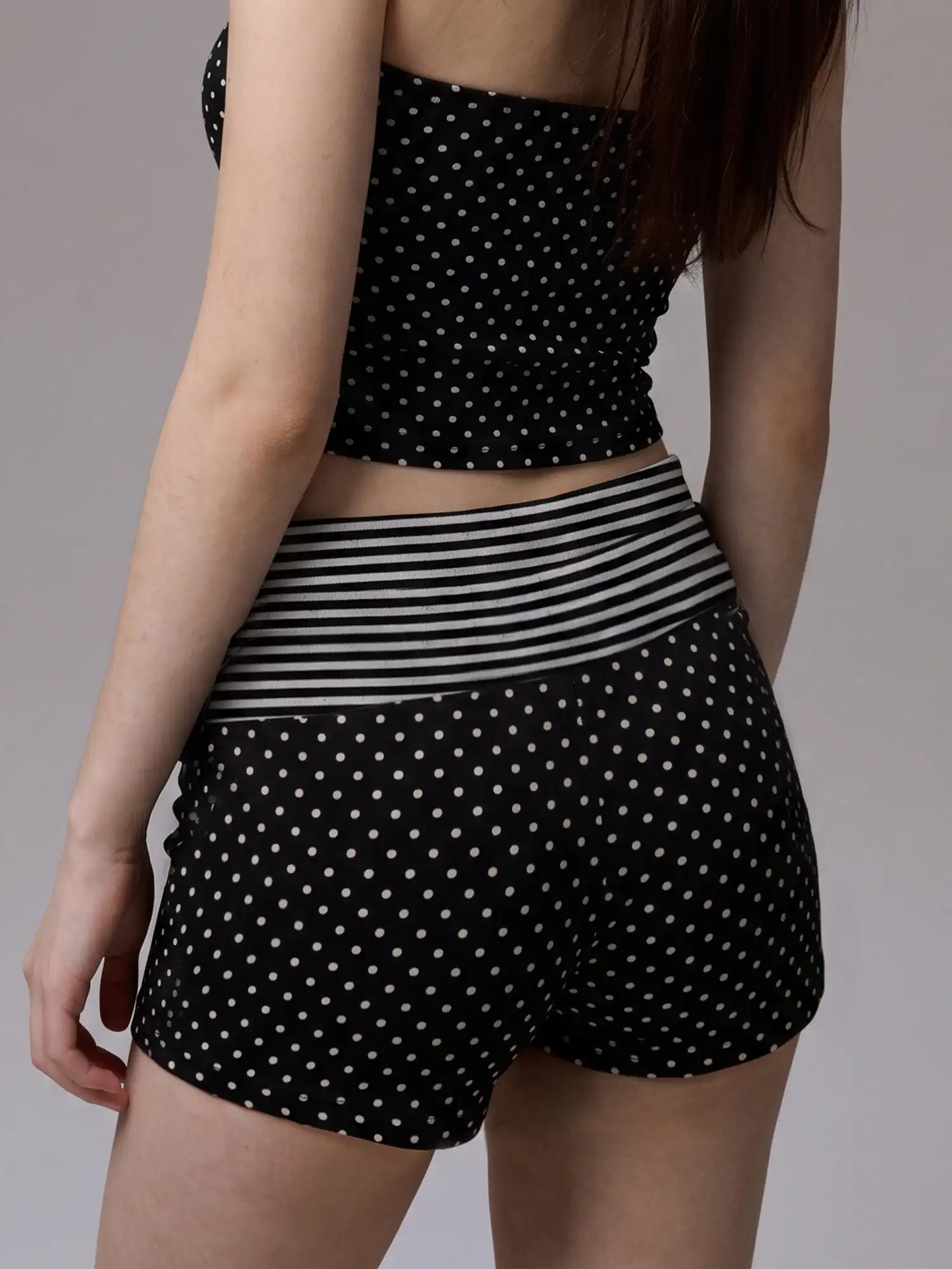 Y2K Polka Dot Foldover Shorts - Image 8