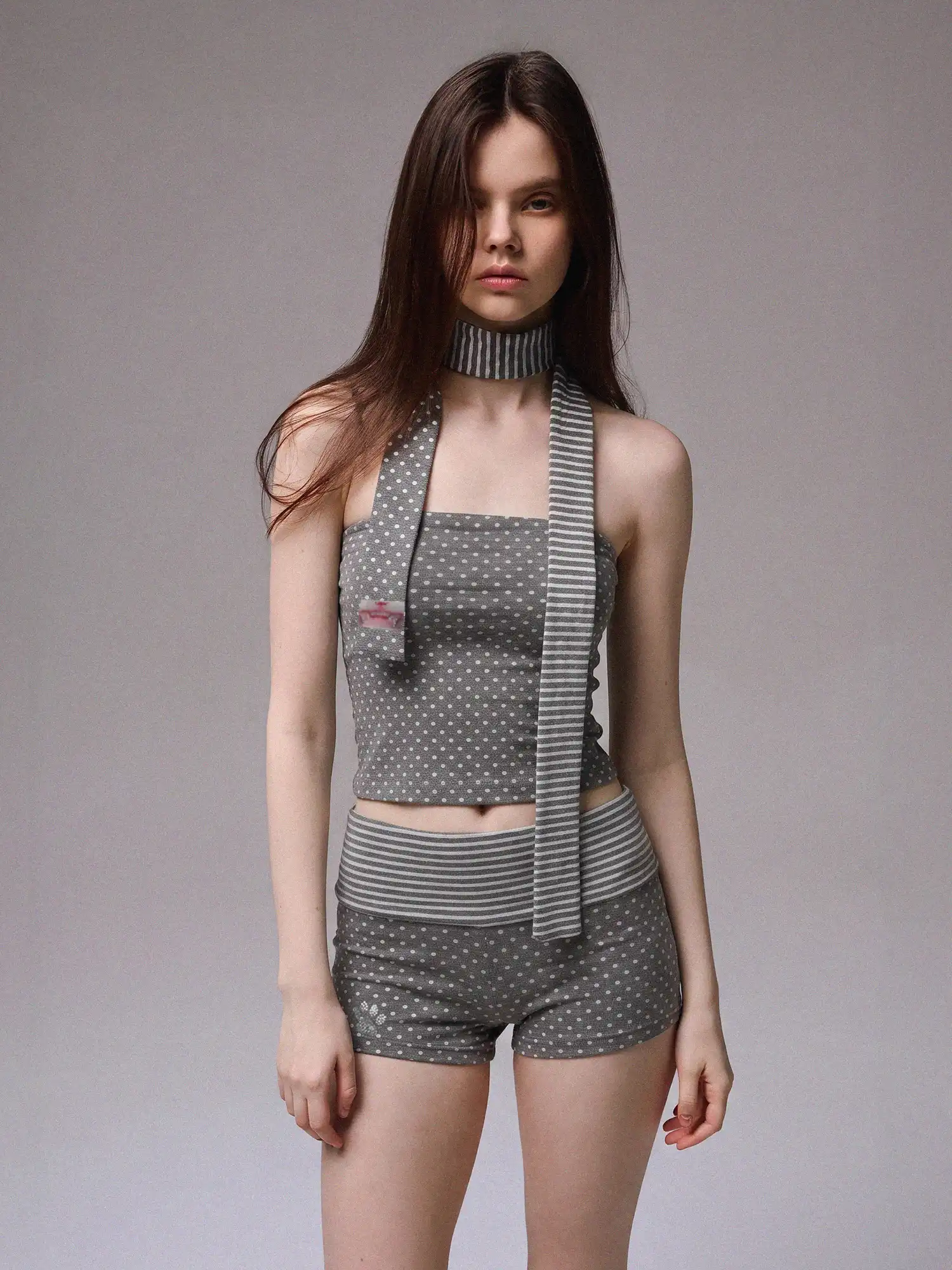 Y2K Polka Dot Tube Top - Image 4