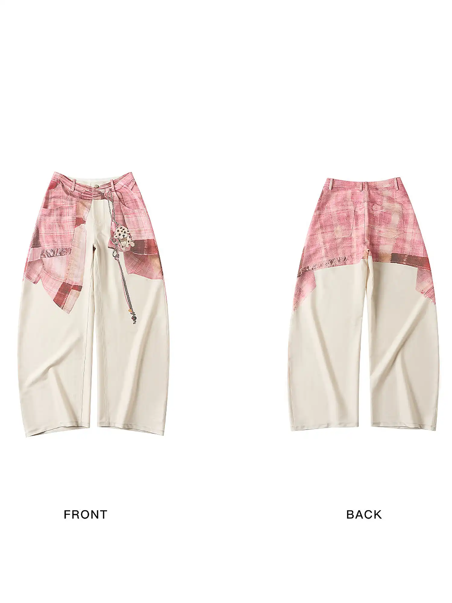 Y2K Puppy Wide-Leg Palazzo Pants - Image 6