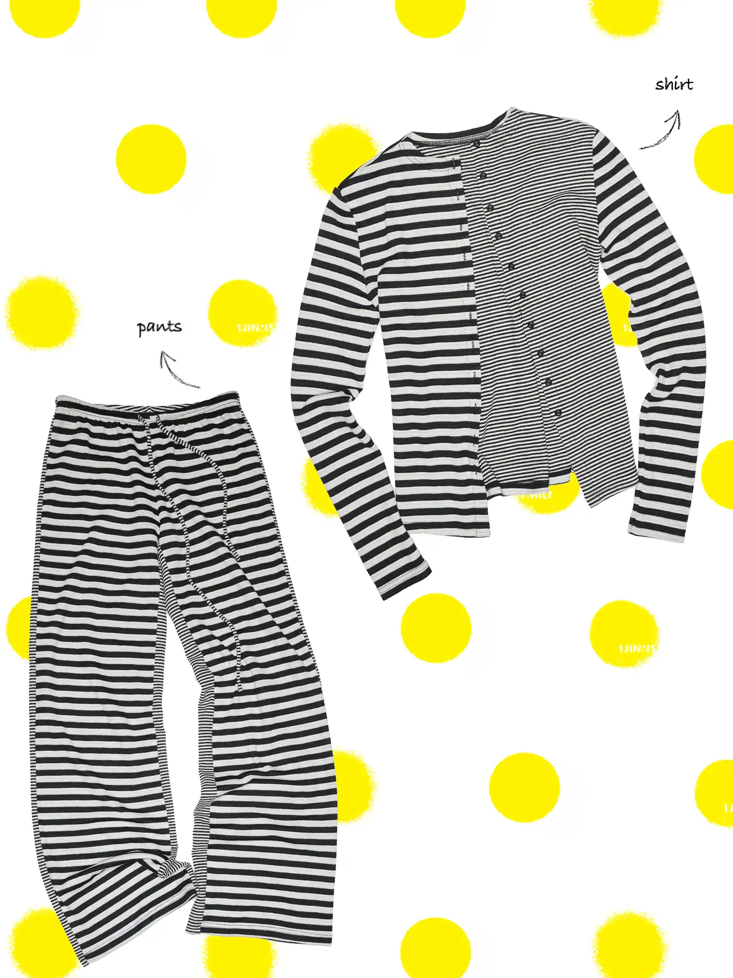 Y2K Stripe Jersey Cardigan Set - Image 8