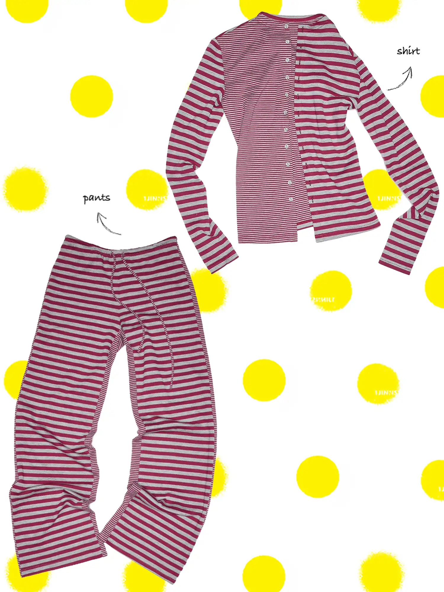 Y2K Stripe Jersey Cardigan Set - Image 9