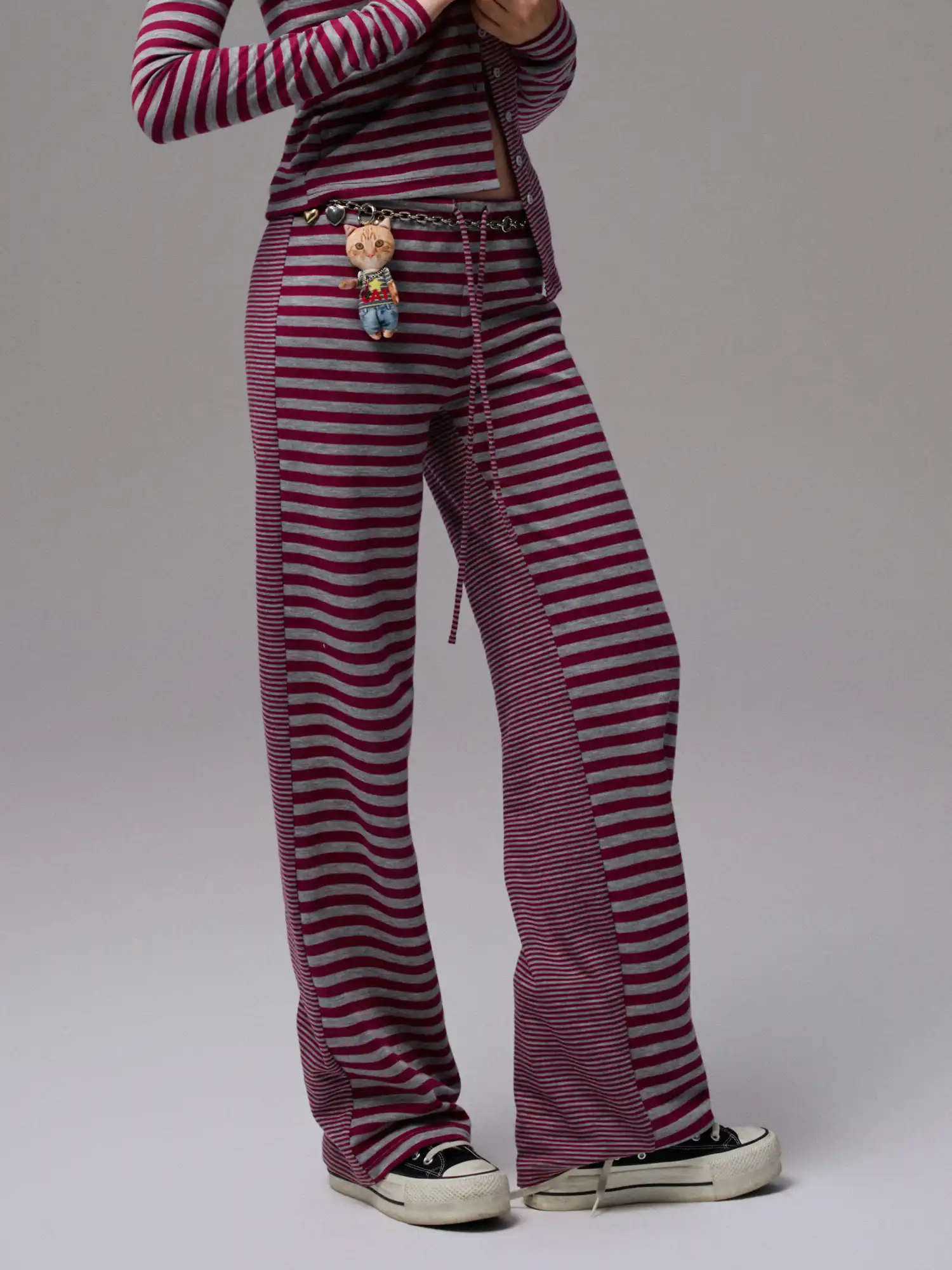 Y2k Stripe Knit Long Pant - Image 3