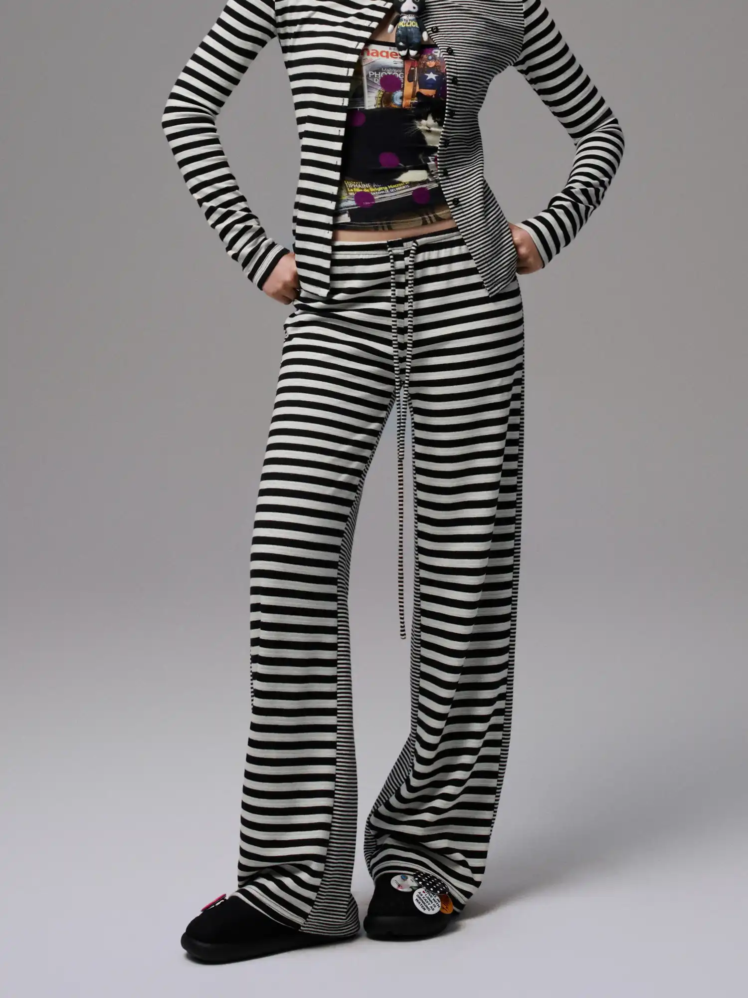 Y2k Stripe Knit Long Pant - Image 6